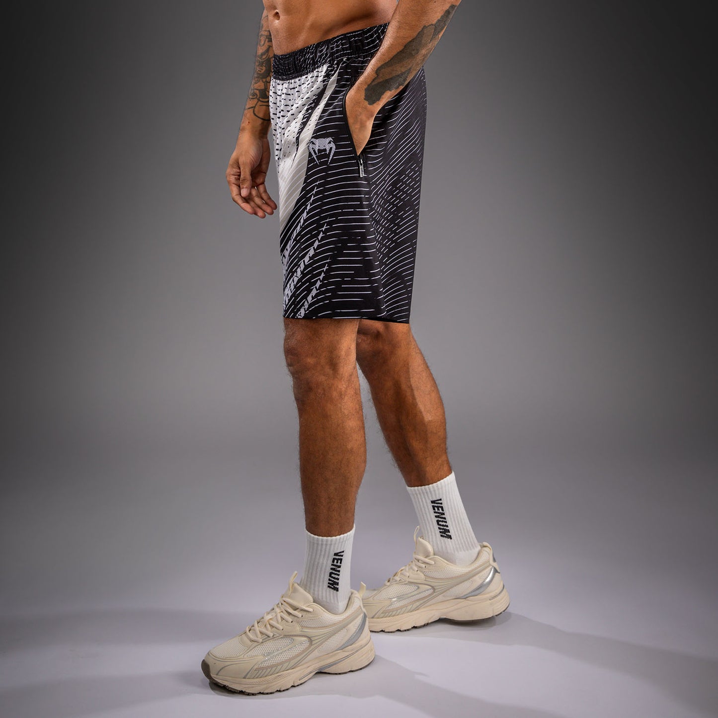 Venum Galactic 3.0 Pantalón Corto de  Entrenamiento - Blanco Hueso/Negro
