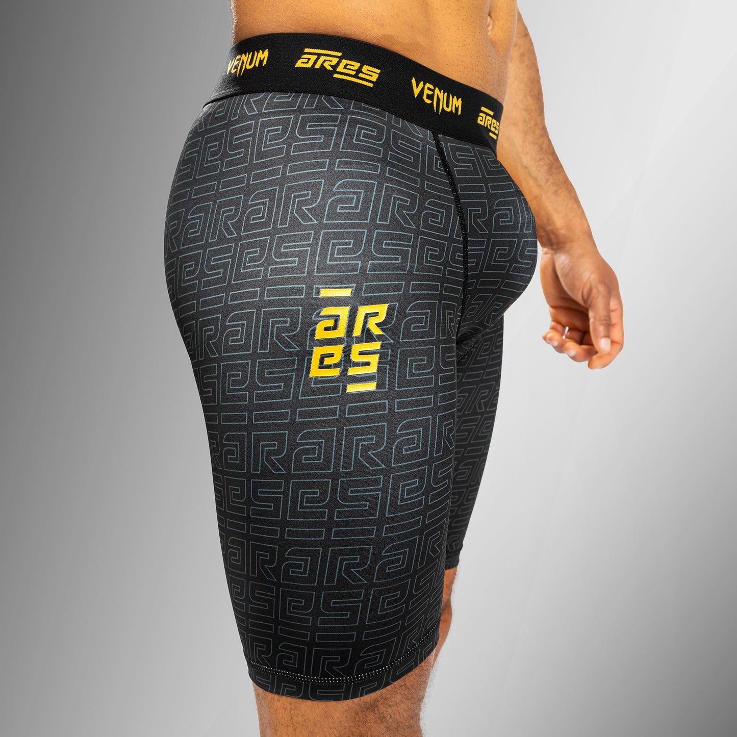 Venum x Ares Pantalones Vale Tudo para Hombre - Negro/Dorado