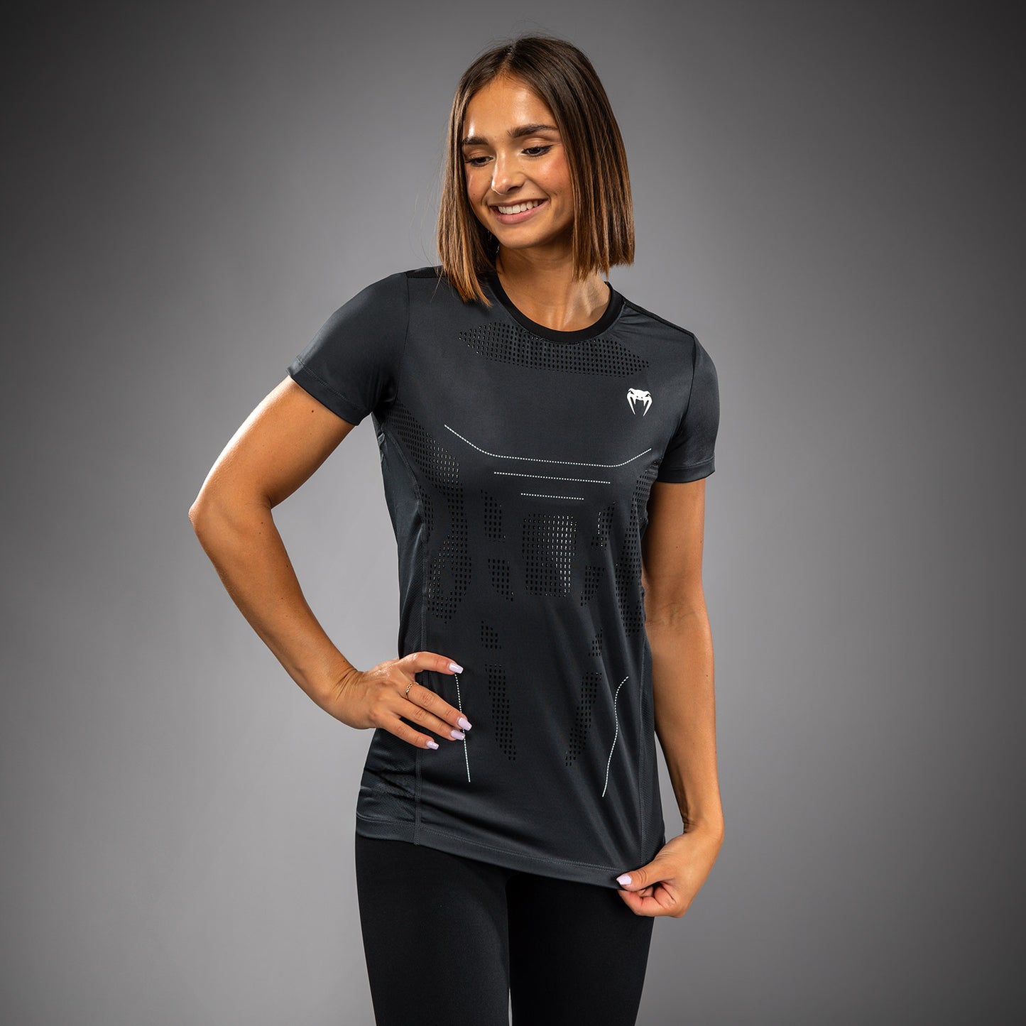 Venum Technical 3.0 Camiseta Dry Tech para Mujeres - Storm Grey