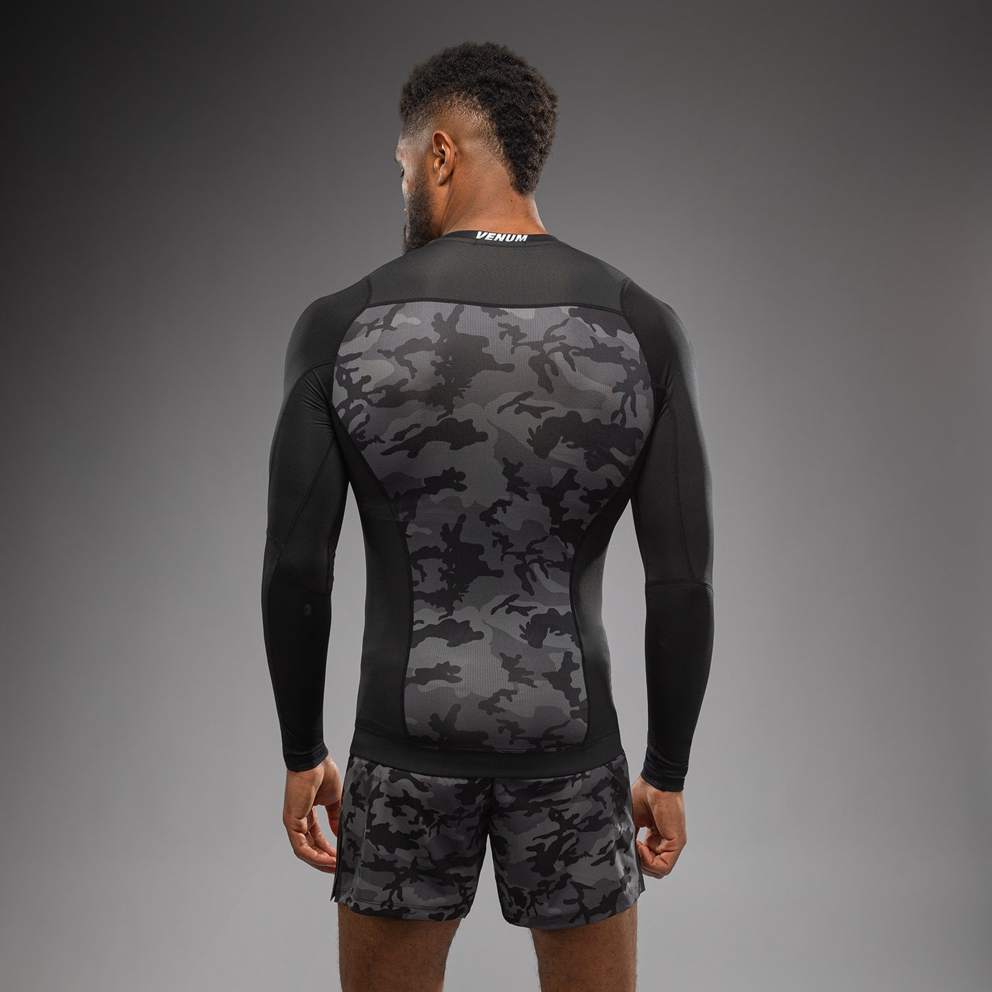 Venum x Polaris Camiseta de Manga Larga Rashguard - Negro/Gris Tormenta
