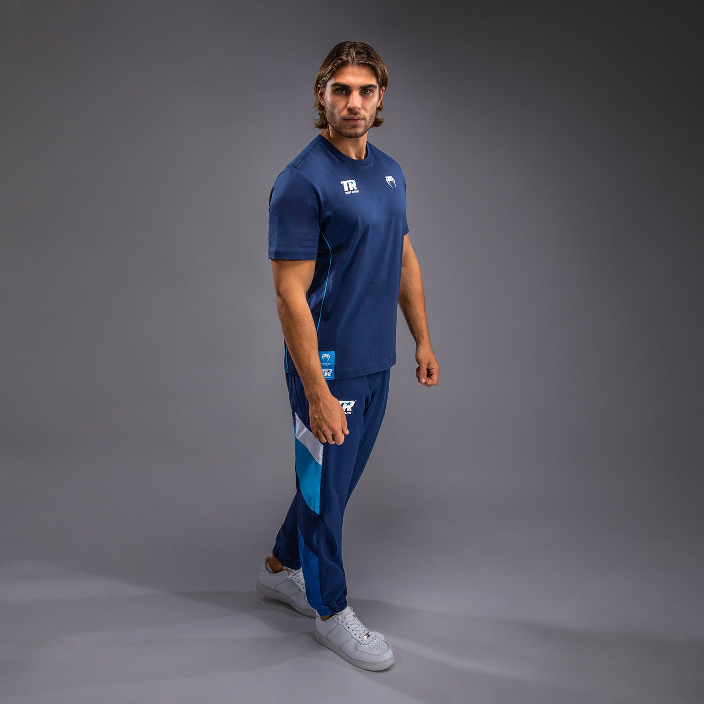 Venum x Top Rank Original Camiseta para Hombre - Azul Marino