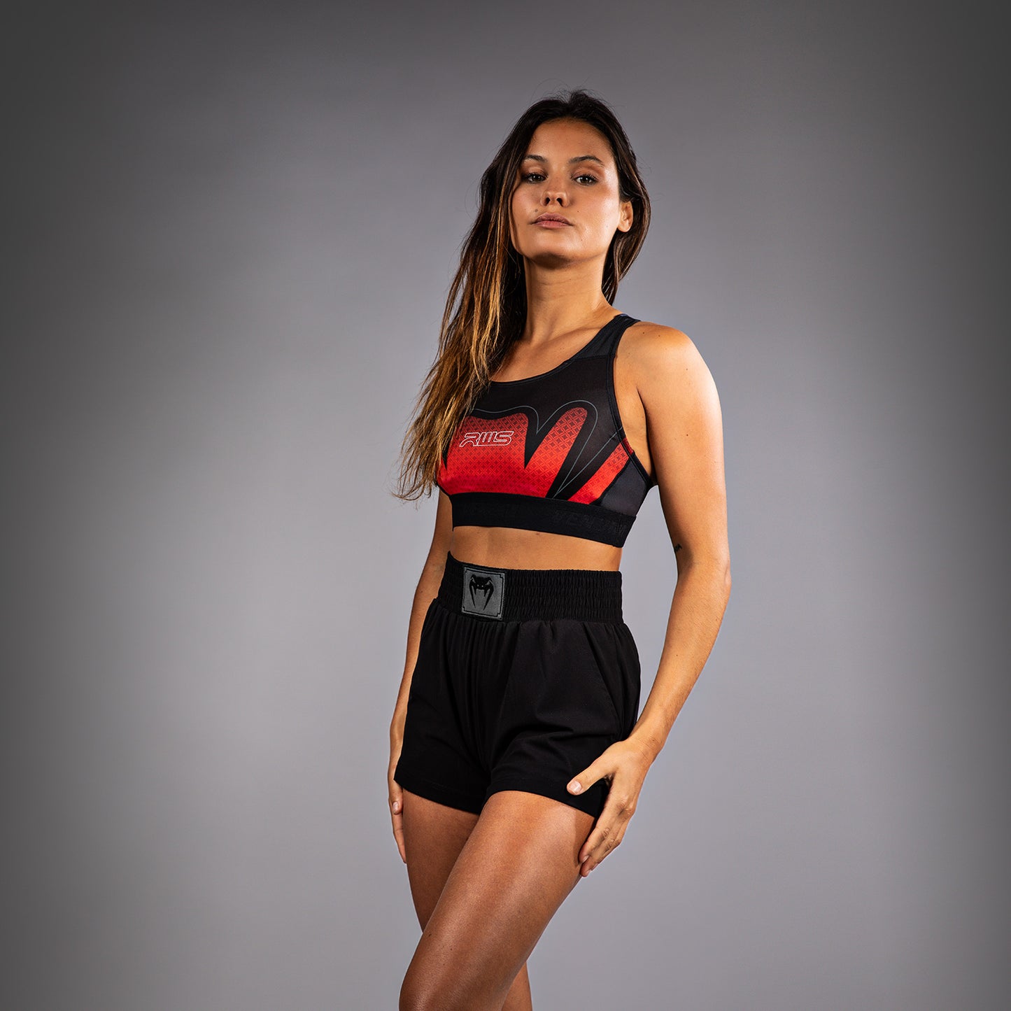 Venum x RWS 2.0 Sujetador Deportivo Mujer – Negro/Rojo