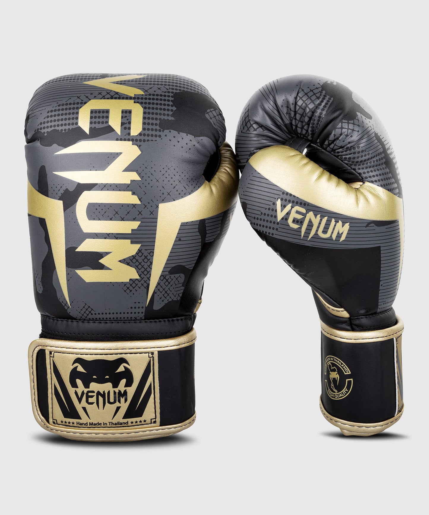 Guantes de boxeo Venum Elite - Camo/Oro