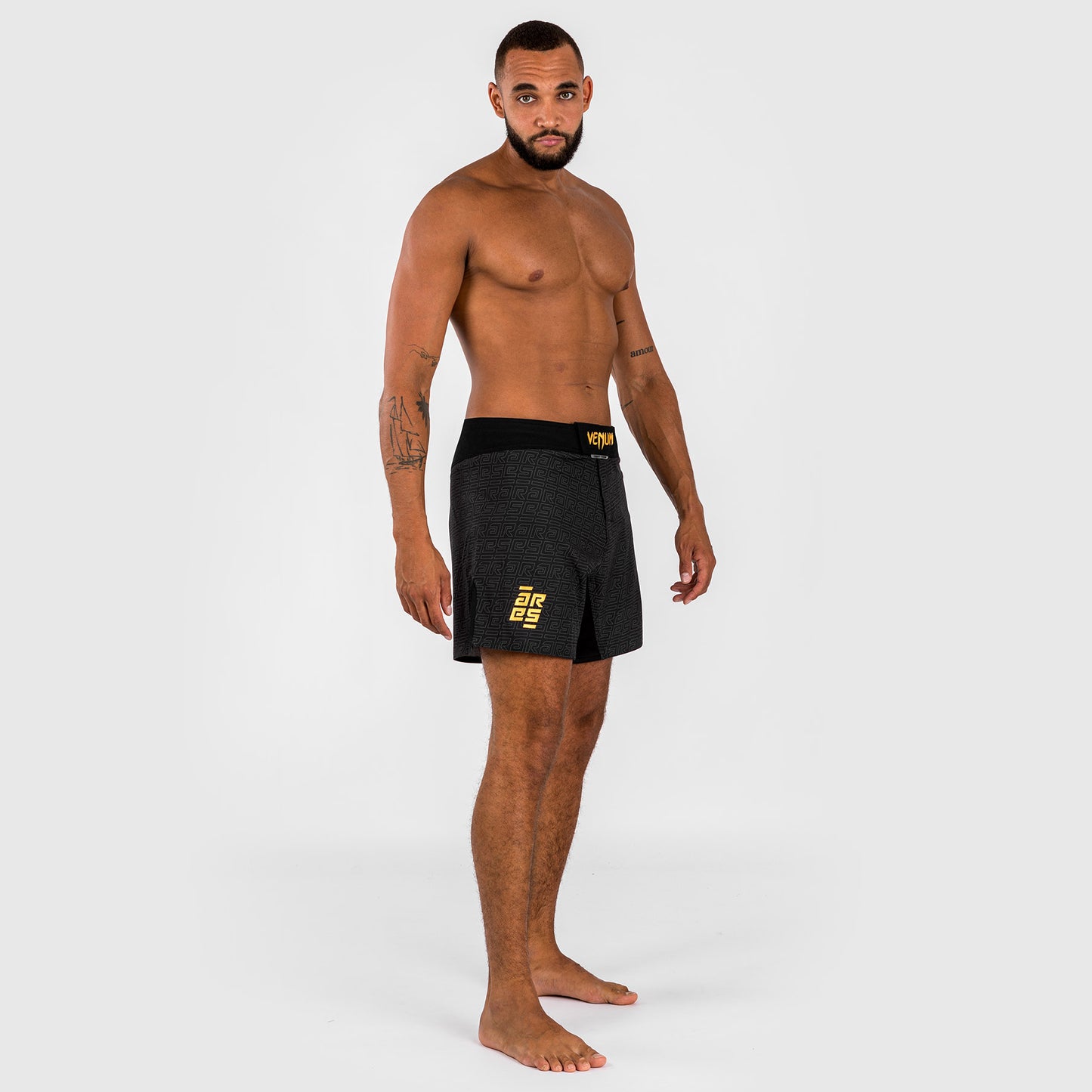 Venum x Ares Pantalones de Lucha para Hombre - Negro/Dorado