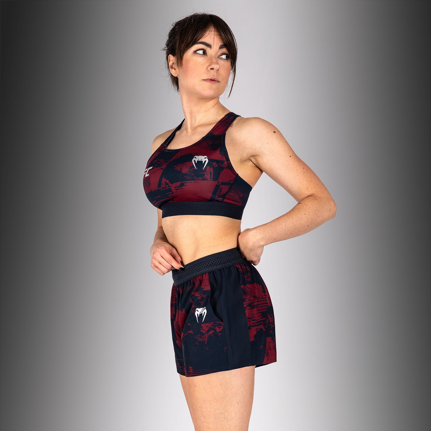 UFC Zenith by Venum Authentic Fight Week Sujetador deportivo Mujer - Azul marino/Burdeos/Plateado