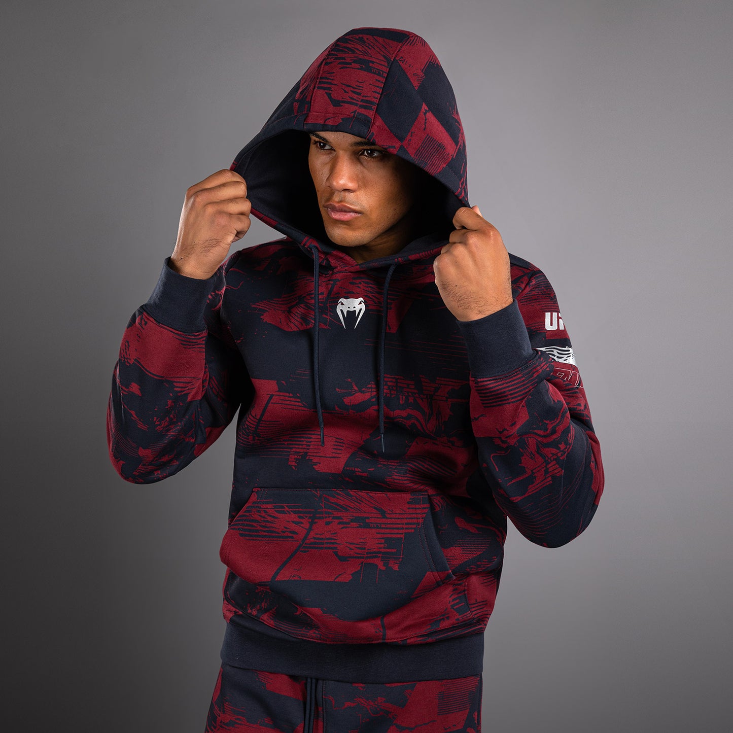 UFC Zenith by Venum Authentic Fight Week Sudadera Hombre - Azul marino/Burdeos/Plateado