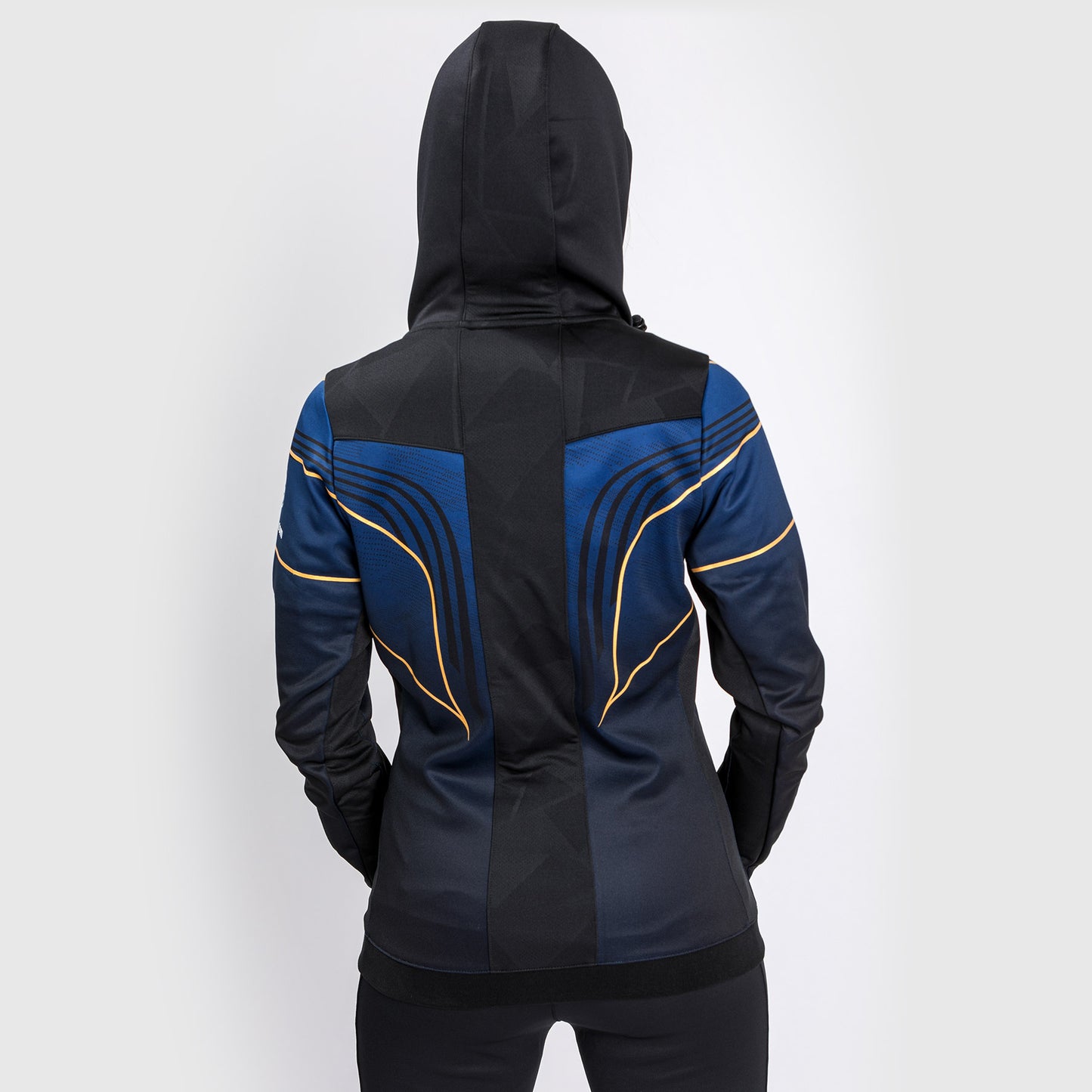 Sudadera con capucha Walkout para mujer UFC Venum Authentic Fight Night 2.0 - Midnight Edition - Champion