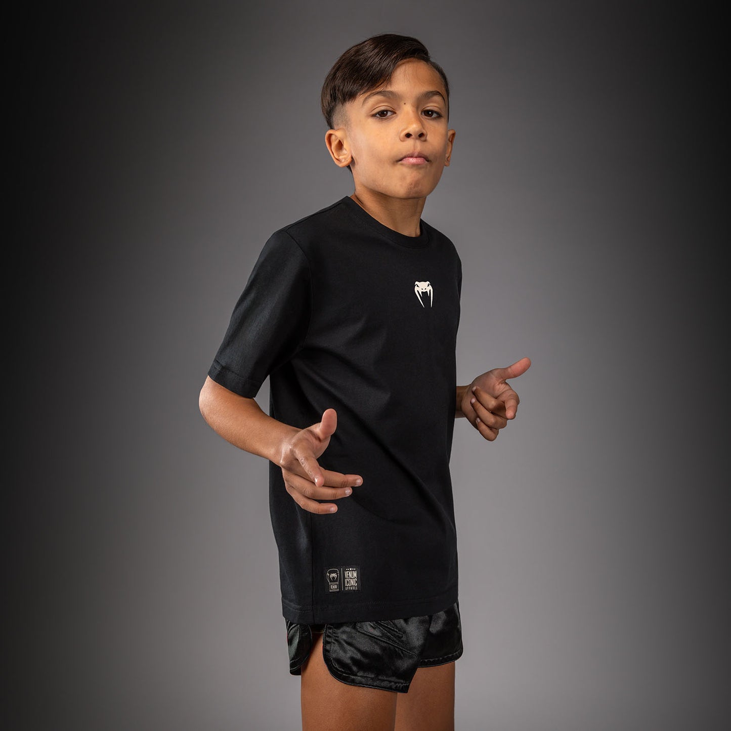 Venum Fight Icon Camiseta de Algodón para Niño - Negro
