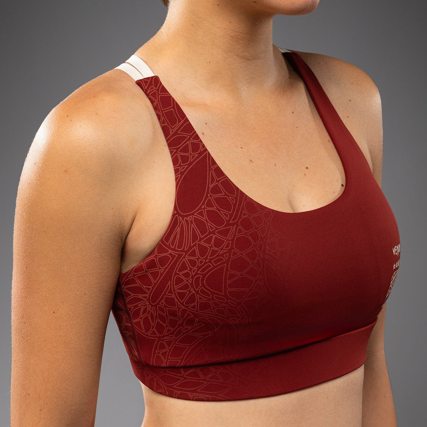Venum Serpenti Top Deportivo Mujer – Burdeos/Marfil