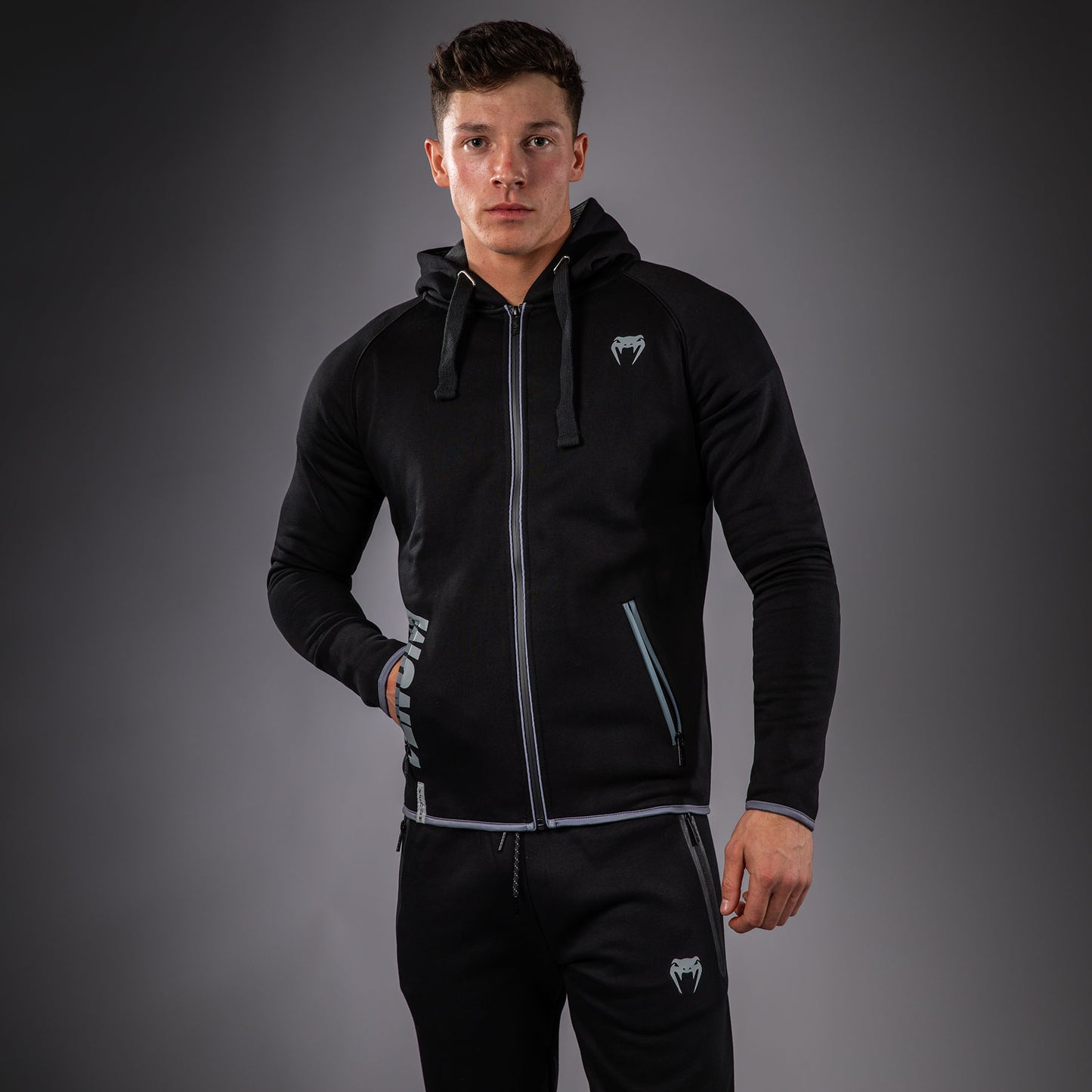 Venum Sudadera con Capucha – Negro/Gris