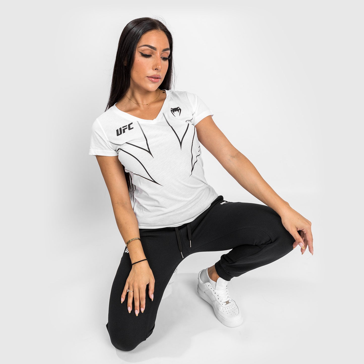 Camiseta de mujer UFC Venum Fight Night 2.0 Replica - Blanco