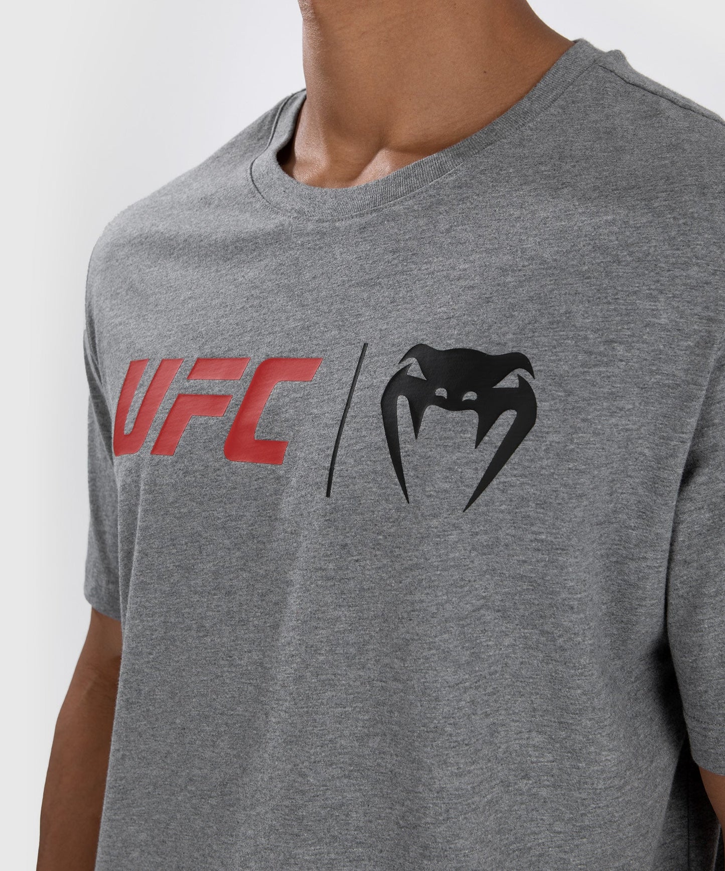 UFC Venum Classic  Camiseta - Gris/Rojo