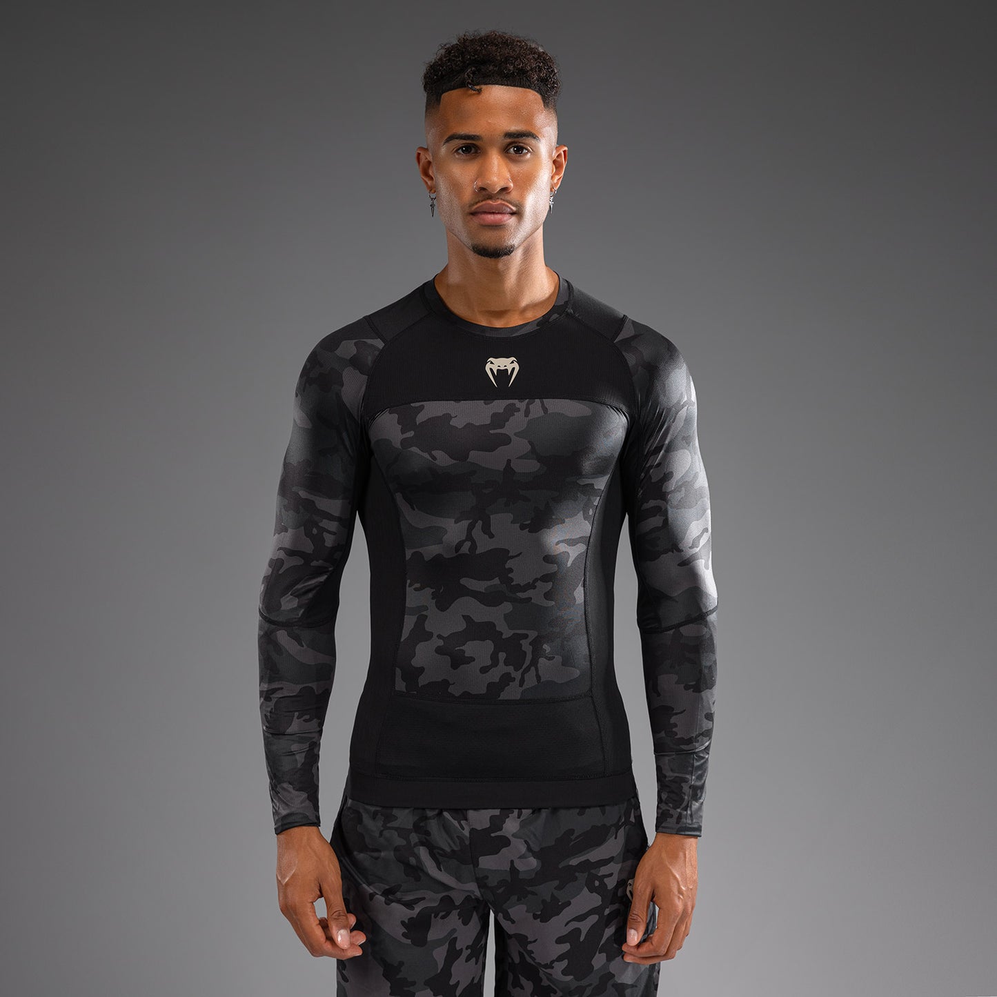 Venum G-Fit Air Rashguard de Manga Larga para Hombre - Camuflaje Urbano Digital