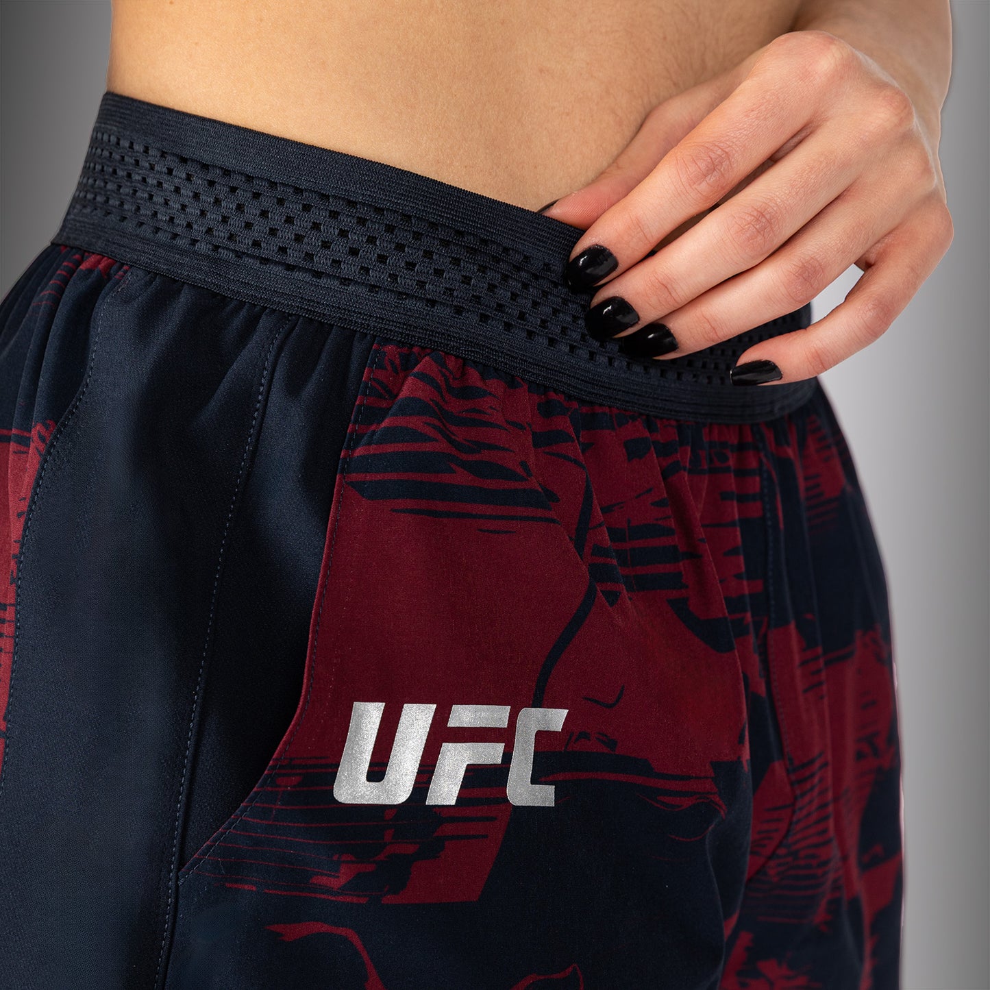 UFC Zenith by Venum Authentic Fight Week Short Performance Mujer - Azul marino/Burdeos/Plateado