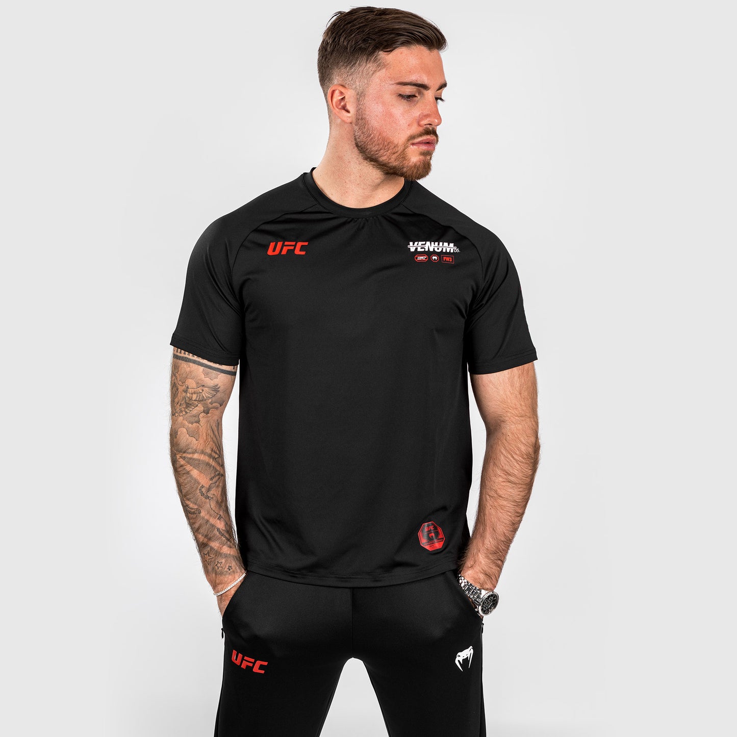 UFC Adrenaline by Venum Fight Week Camiseta Dry-tech para Hombre - Negra