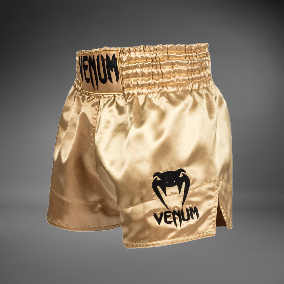 Shorts de Boxeo Tailandés Venum Classic Oro/Negro