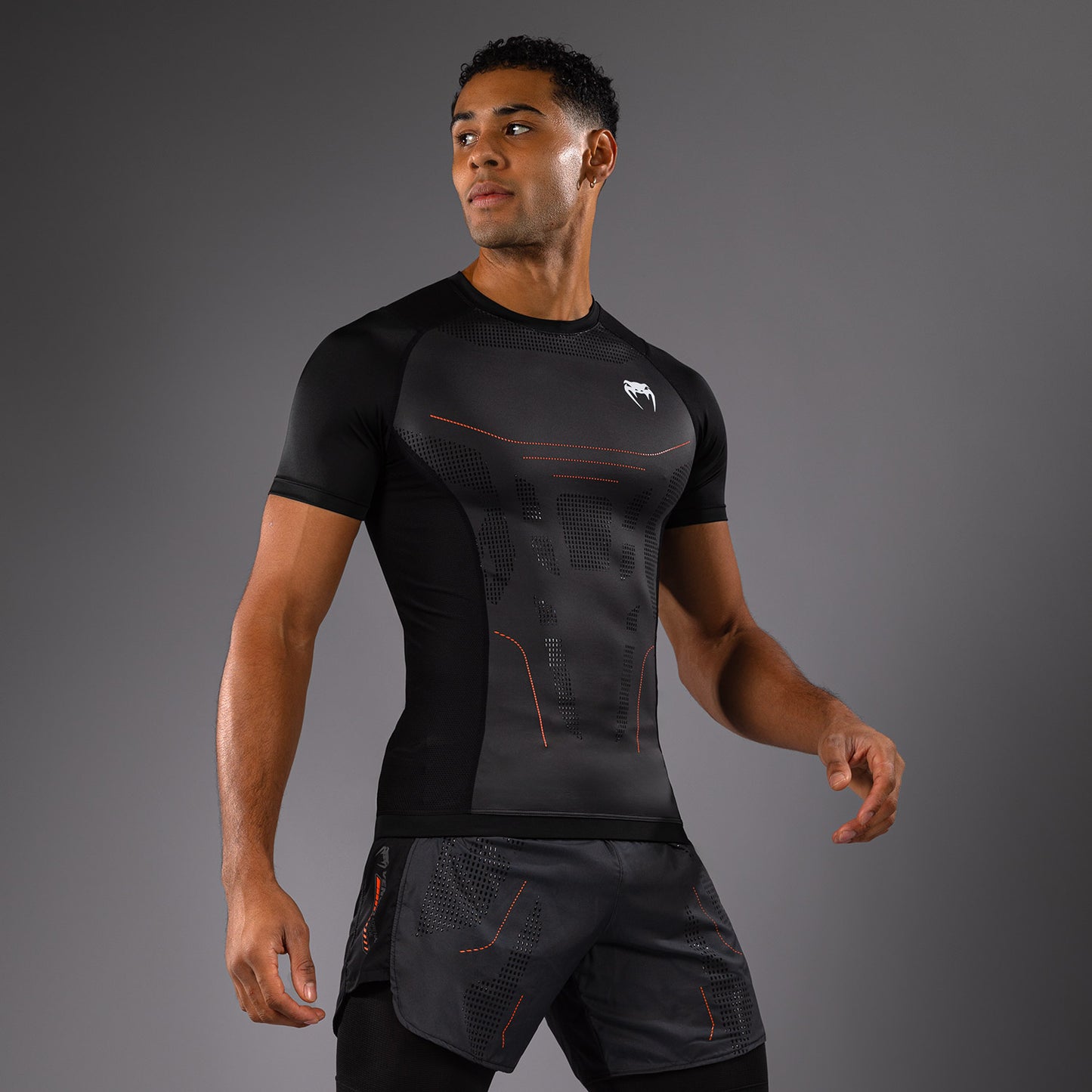Venum Technical 3.0 Camiseta de Manga Corta Rashguard - Grafito