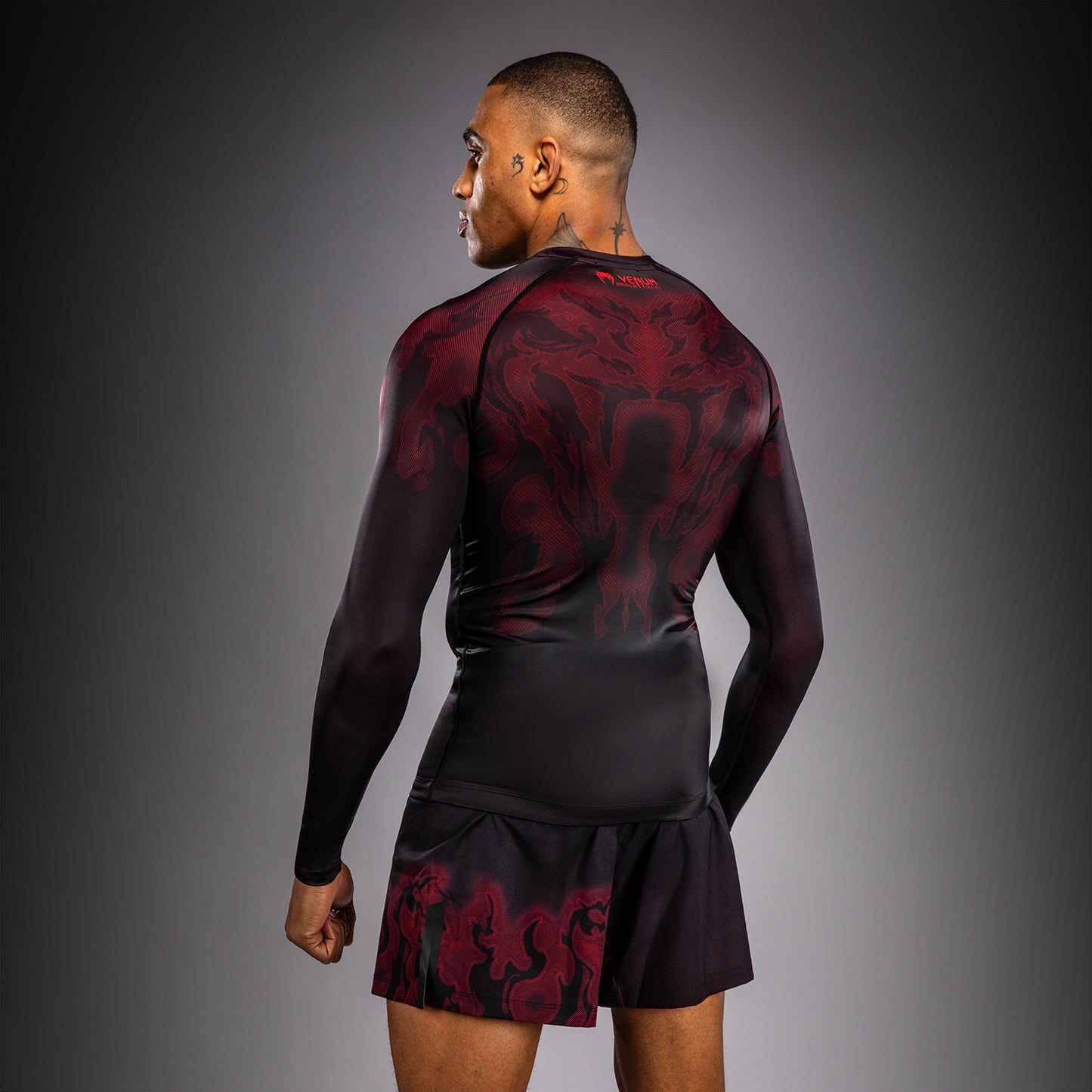 Venum Spectre Rashguard Manga Larga – Negro/Rojo