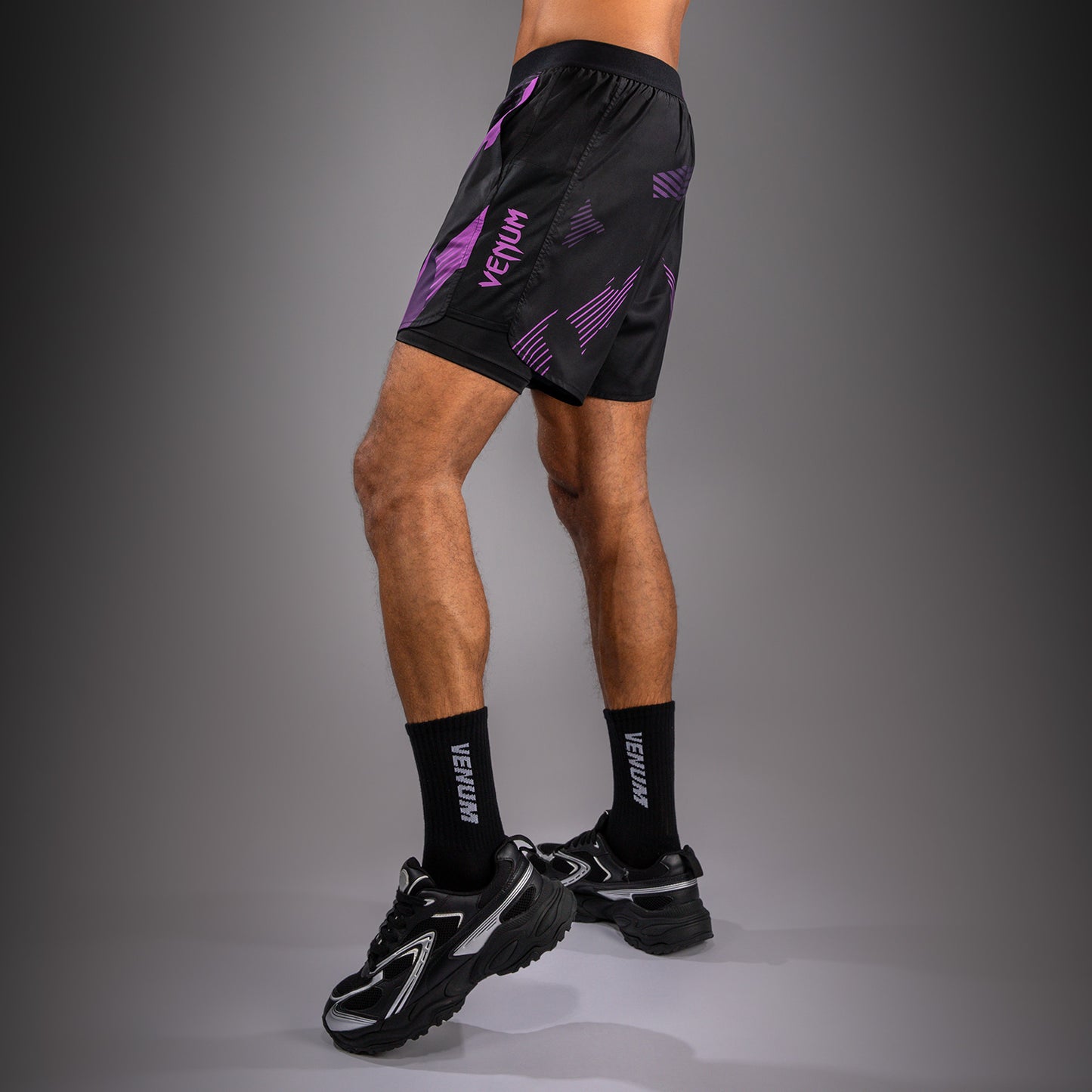 Venum No-Gi 6.0 Pantalón Corto de Entrenamiento - Negro/Morado