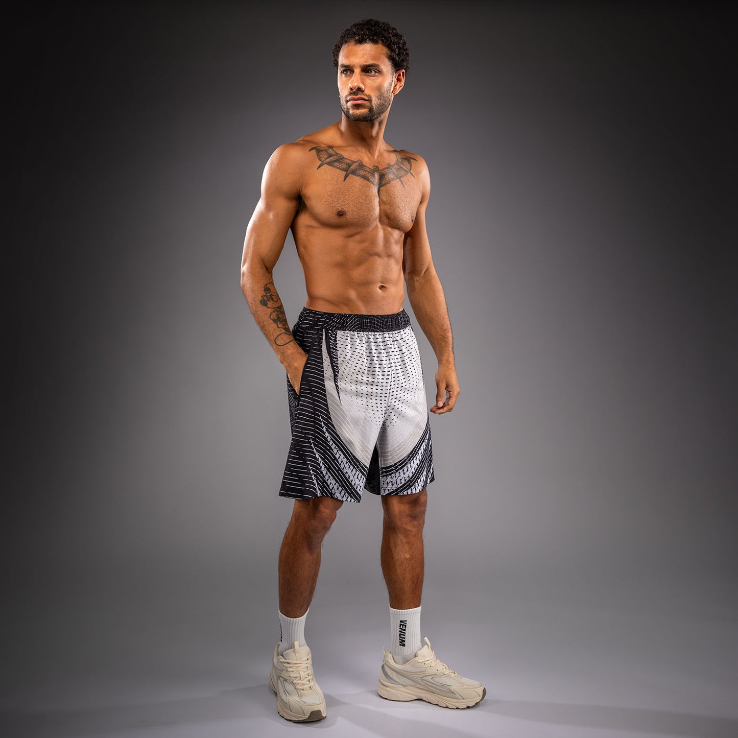 Venum Galactic 3.0 Pantalón Corto de  Entrenamiento - Blanco Hueso/Negro