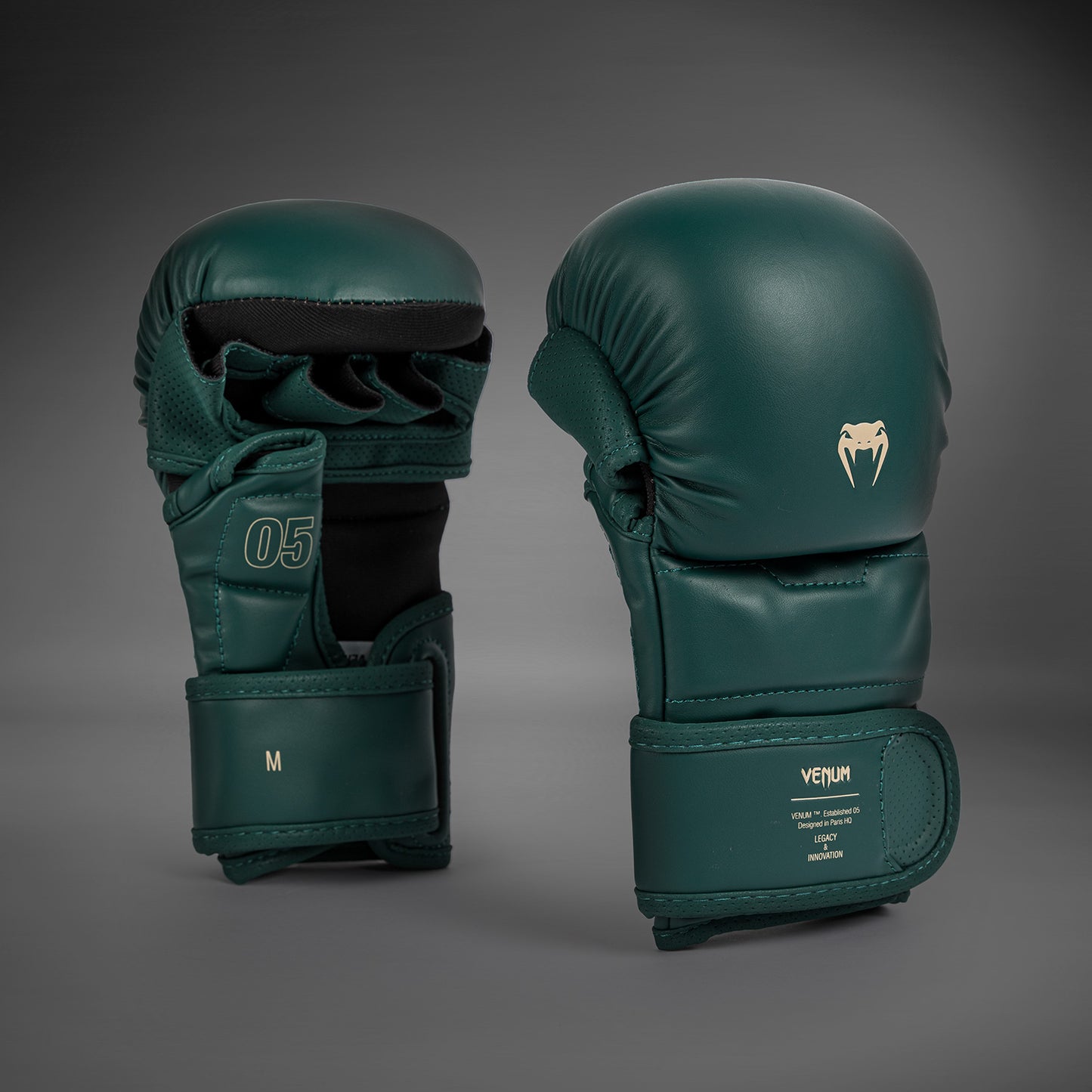Venum Impact Evo Guantes de sparring MMA - Verde esmeralda
