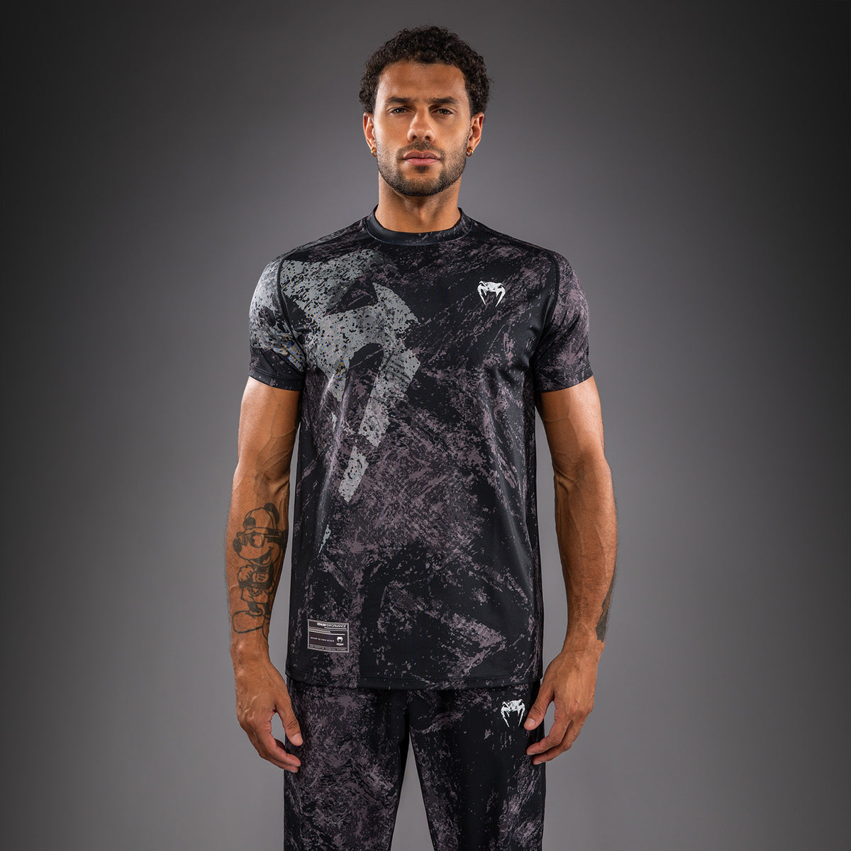 Venum Rage & Workout Camiseta Dry Tech - Negro/Gris