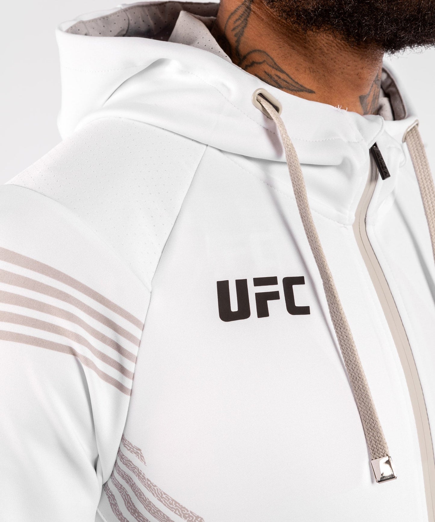 Sudadera Para Hombre Fighters UFC Venum Authentic Fight Night Walkout - Blanco