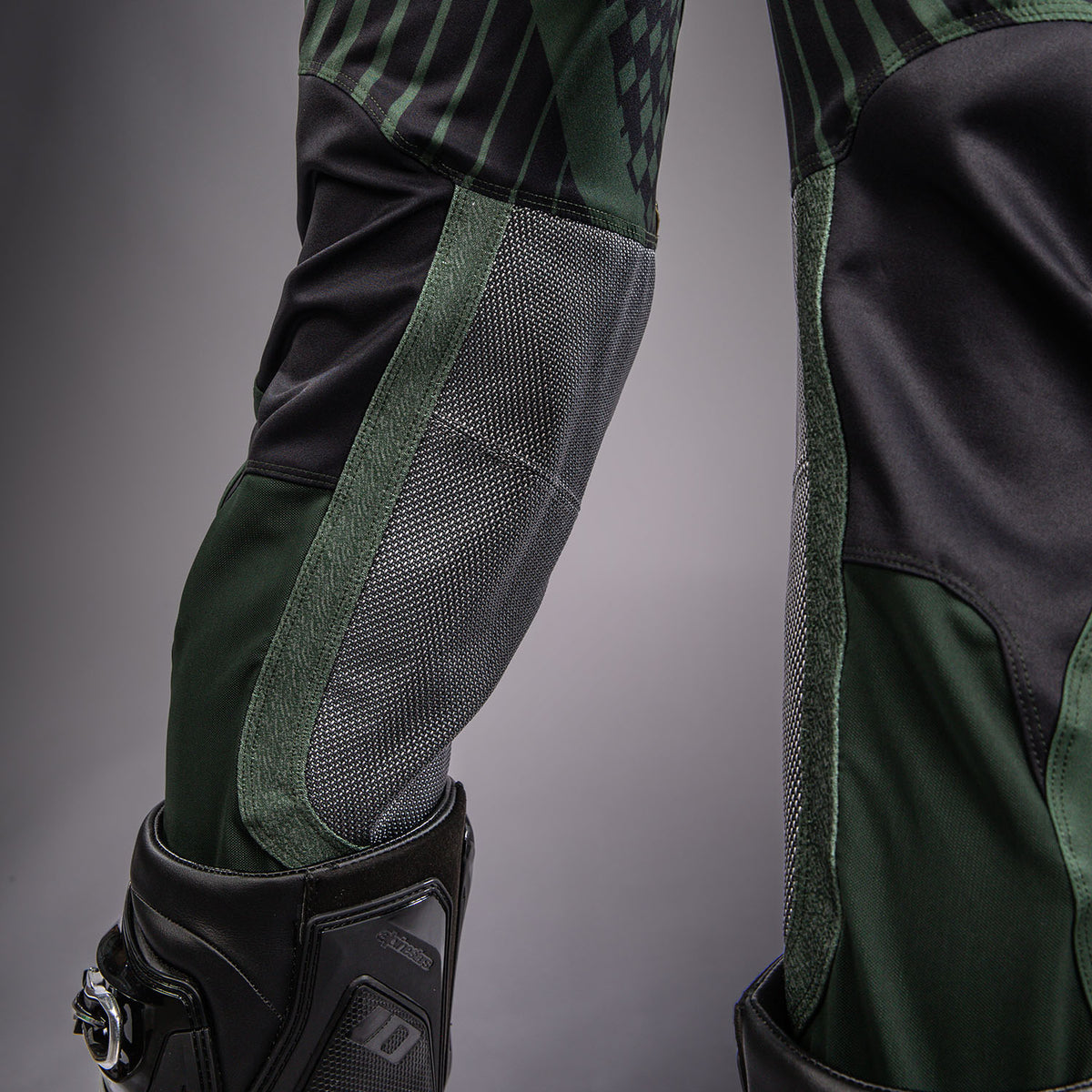 Venum MX Challenger Pantalón de Motorsports - Negro/Verde/Dorado