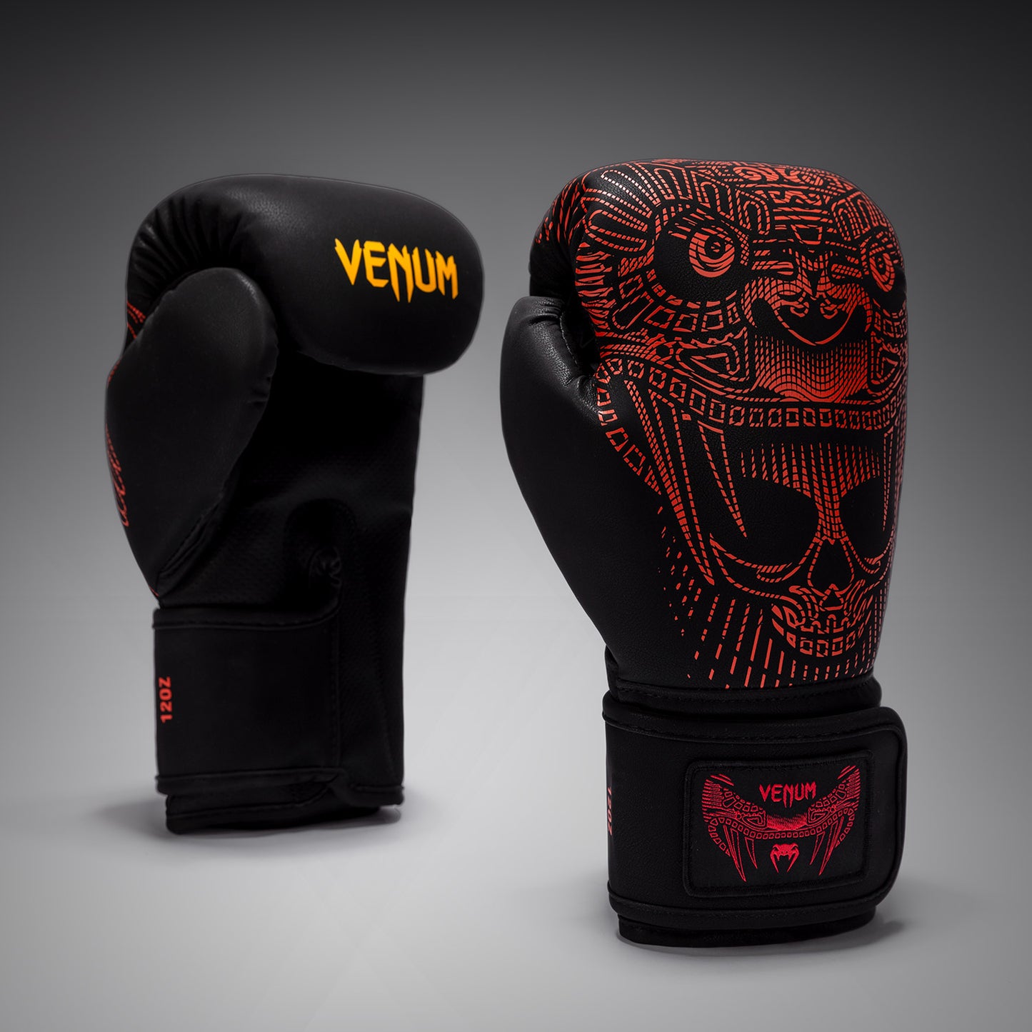 Venum Quetzal Fury Guantes de Boxeo - Negro/Rojo Fury/Mandarina