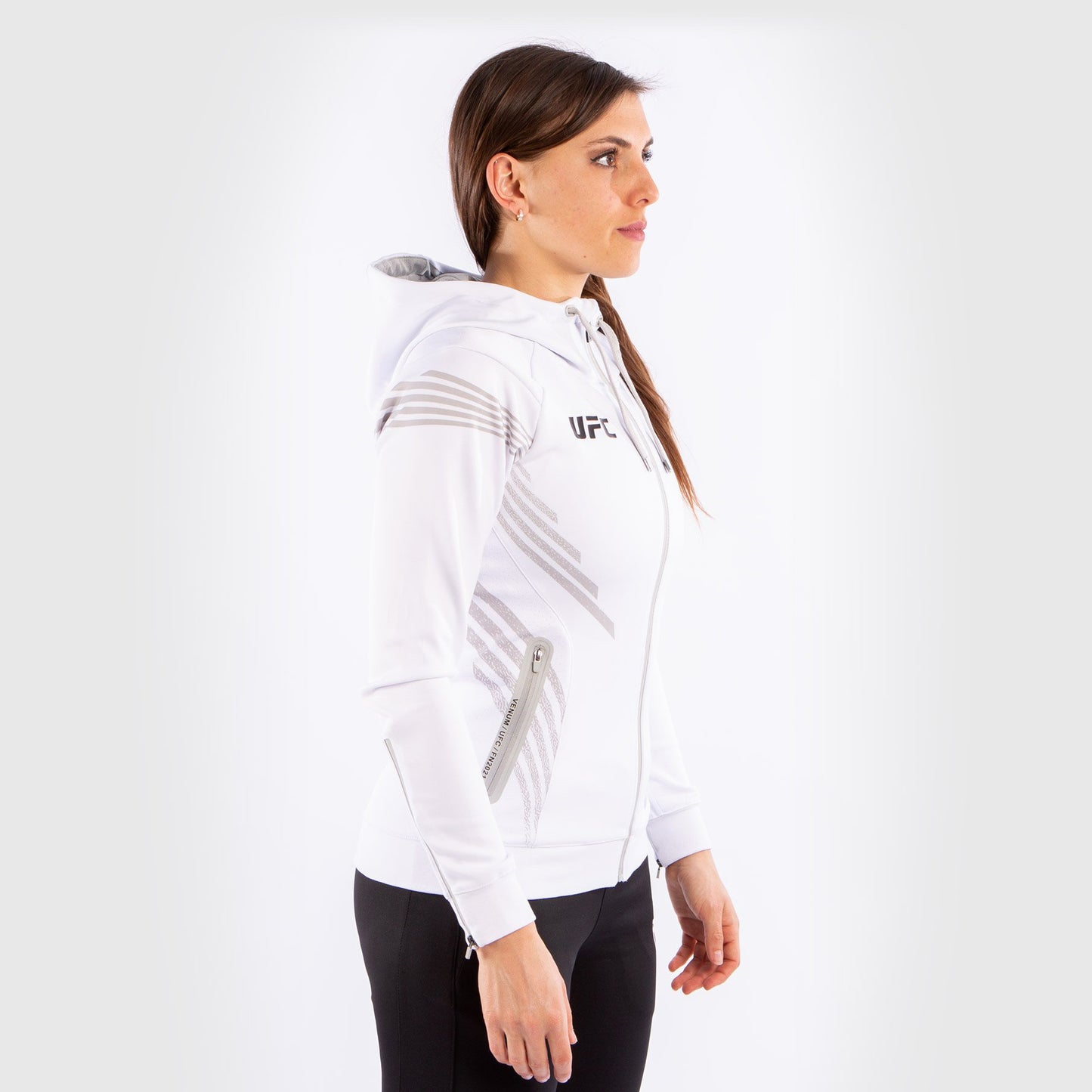 Sudadera Para Mujer Personalizada UFC Venum Authentic Fight Night Walkout - Blanco
