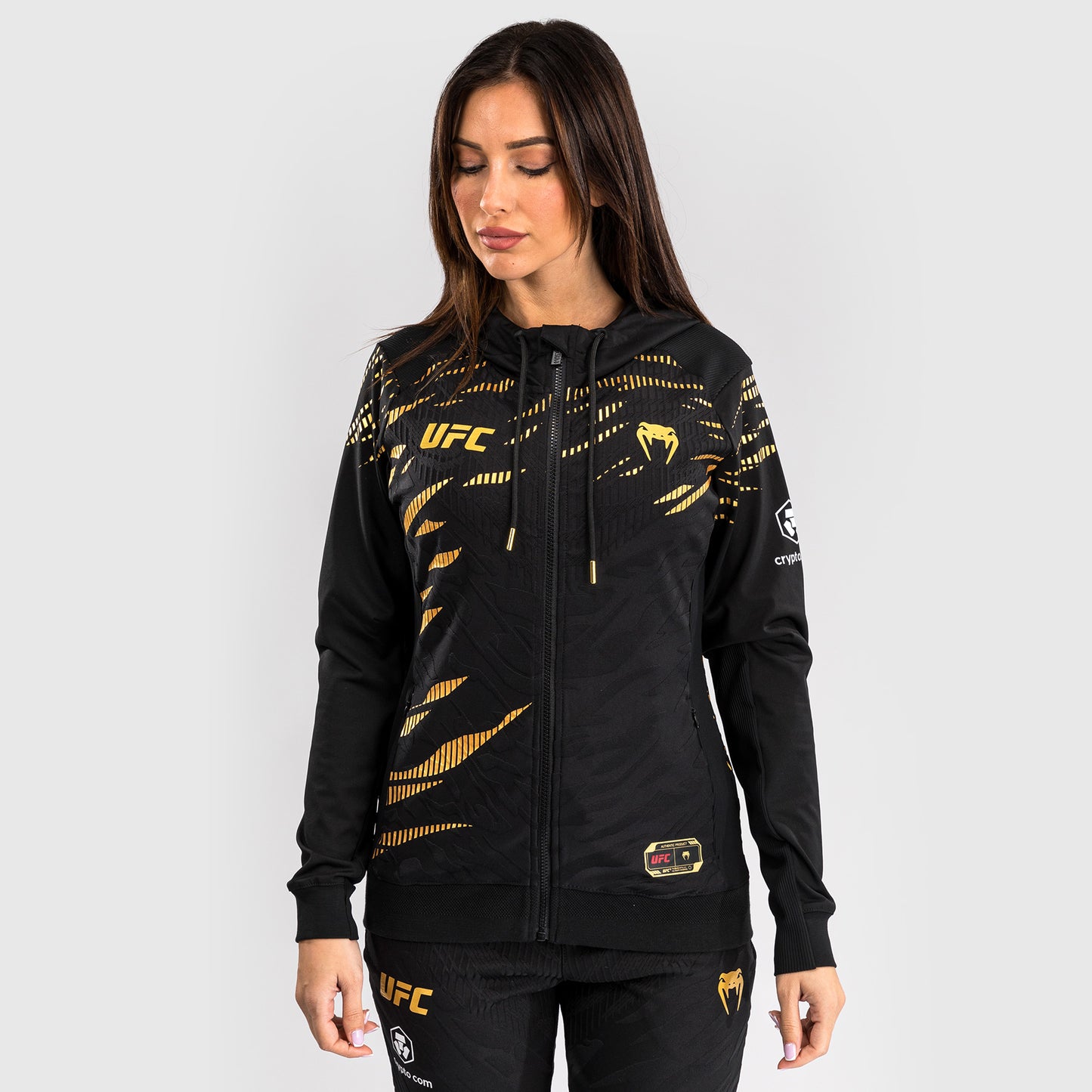 UFC Fusion by Venum Personalizados Authentic Fight Night Sudadera con Capucha para Mujer - Campeón