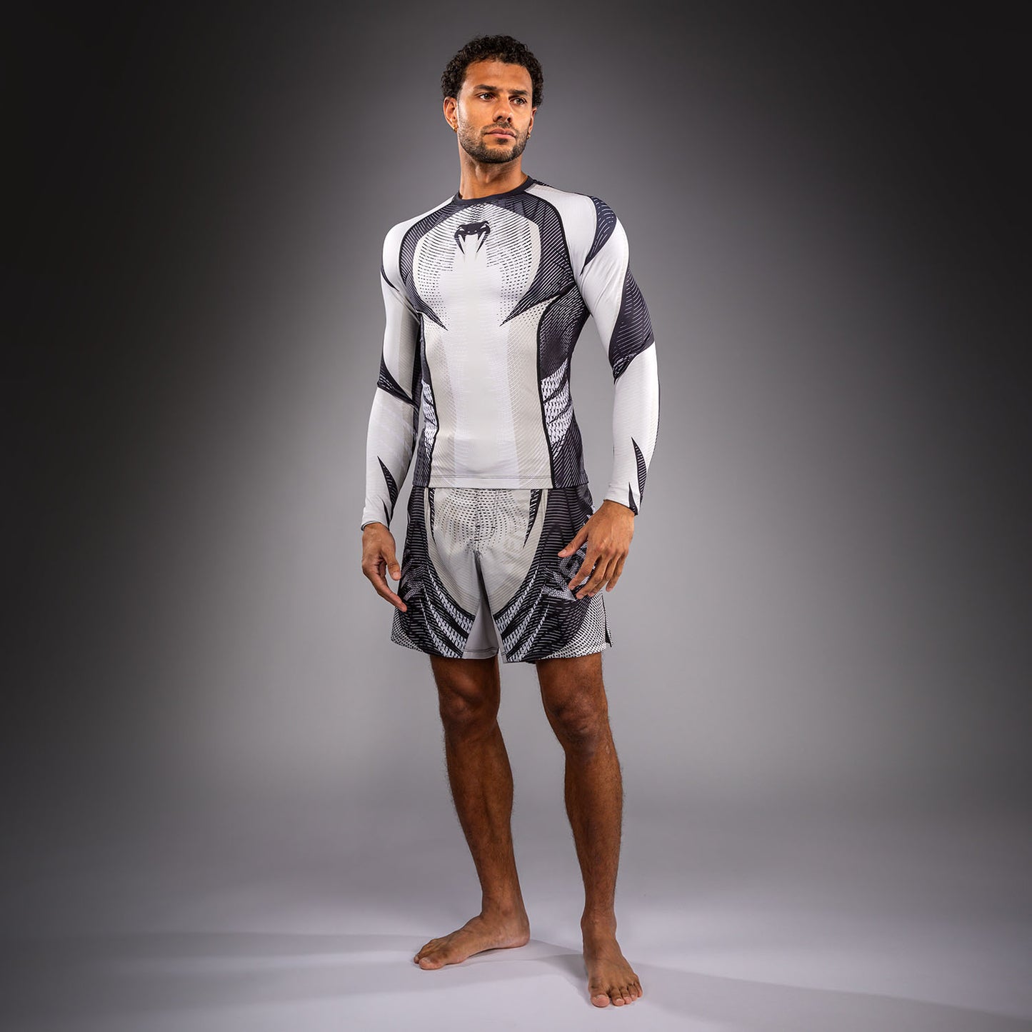 Venum Galactic 3.0 Rashguard Manga Larga - Blanco Hueso/Negro