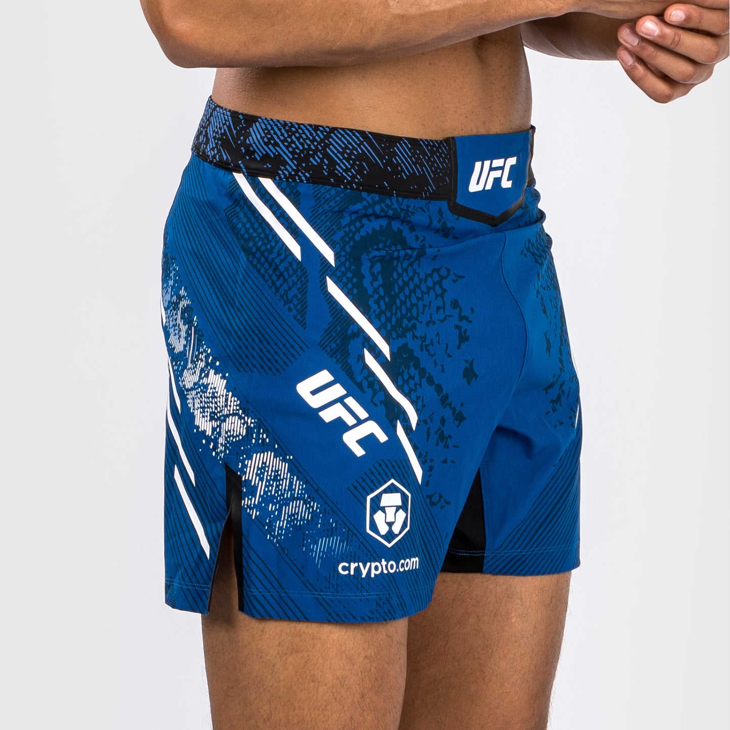 Pantalón Corto UFC Adrenaline by Venum Personalized Authentic Fight Night, Hombre - Corte Corto - Azul