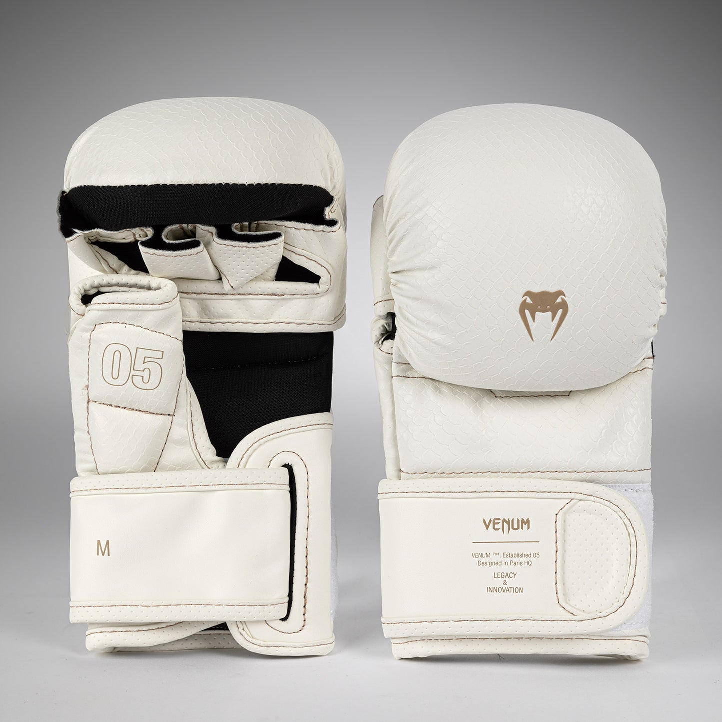 Venum Impact Evo Scales Guantes de Sparring MMA – Marfil