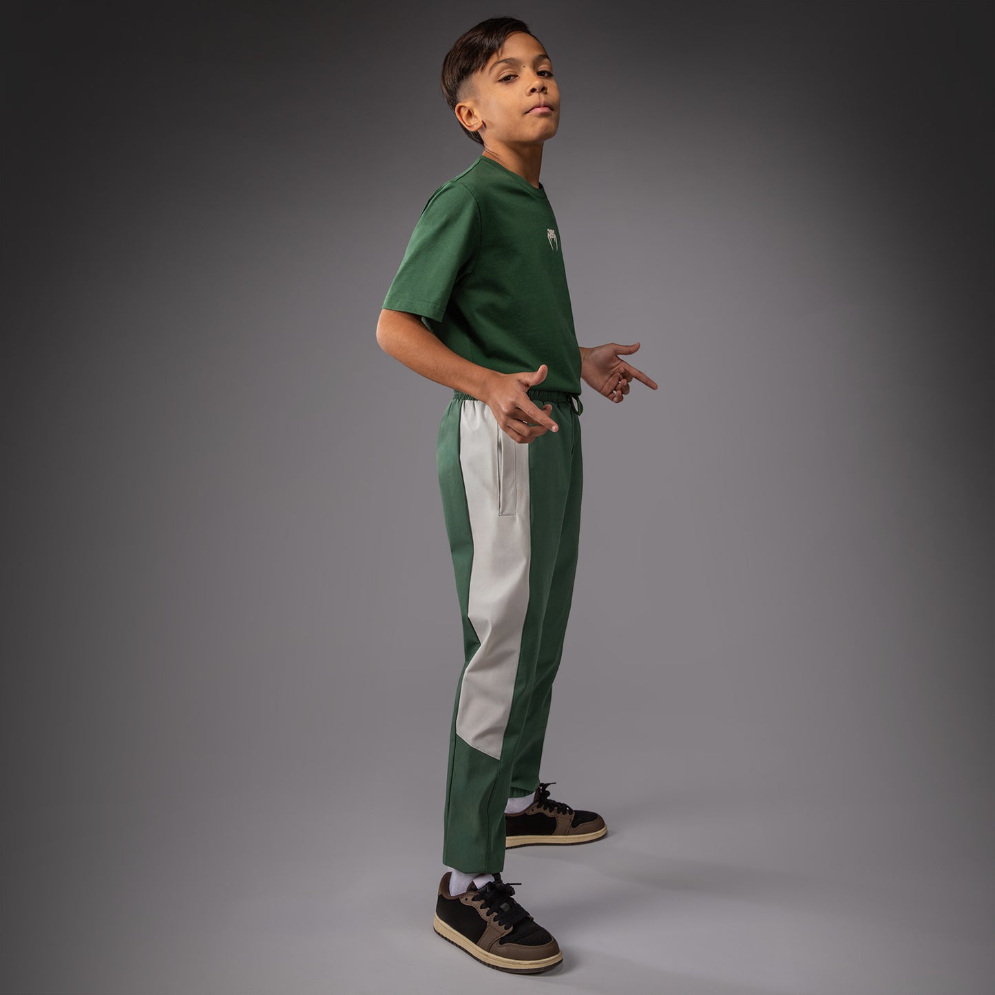 Venum Vectra Pantalón Jogger Infantil – Verde Bosque/ Blanco Roto