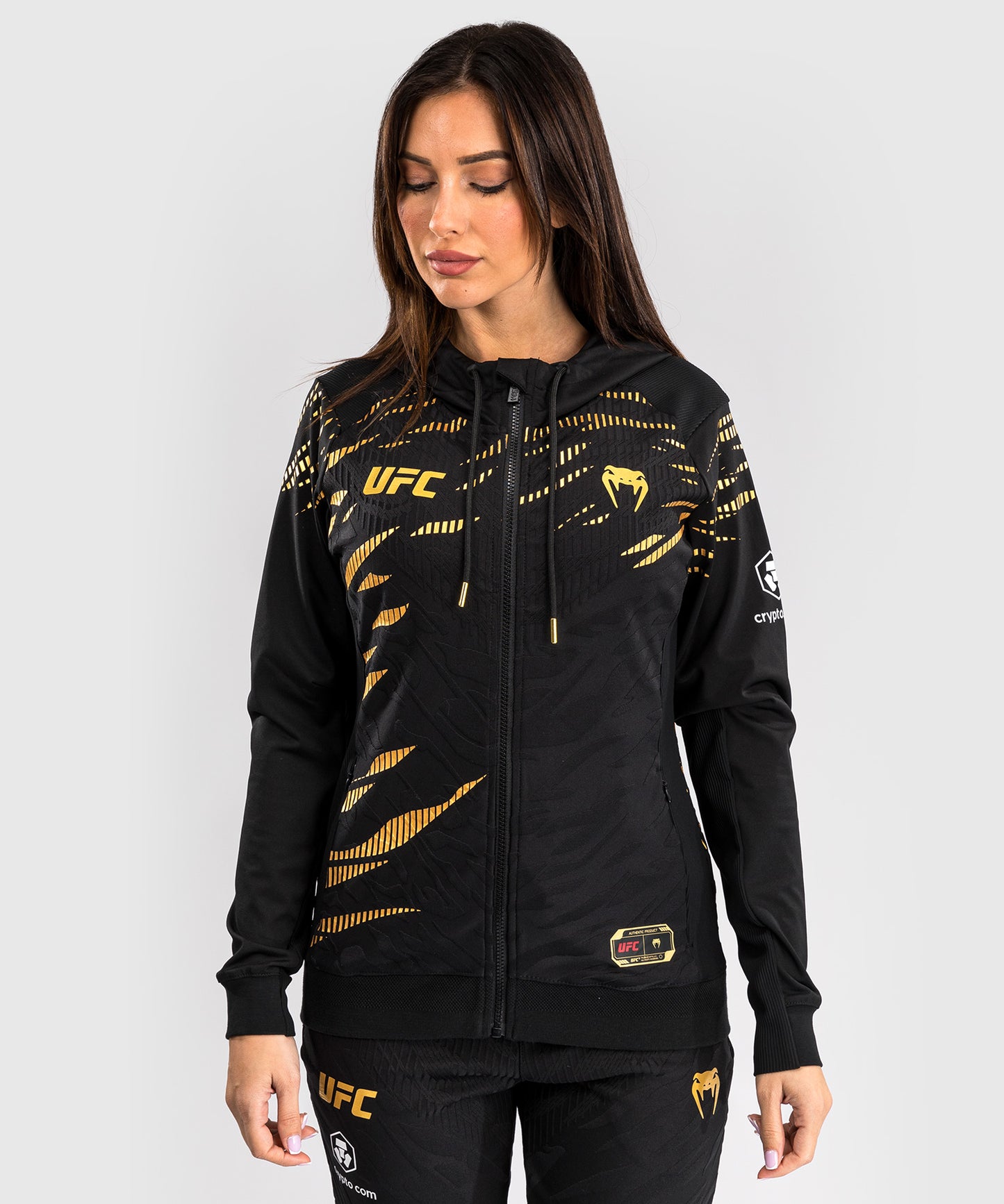 UFC Fusion by Venum Authentic Fight Night Sudadera con Capucha para Mujer - Champion