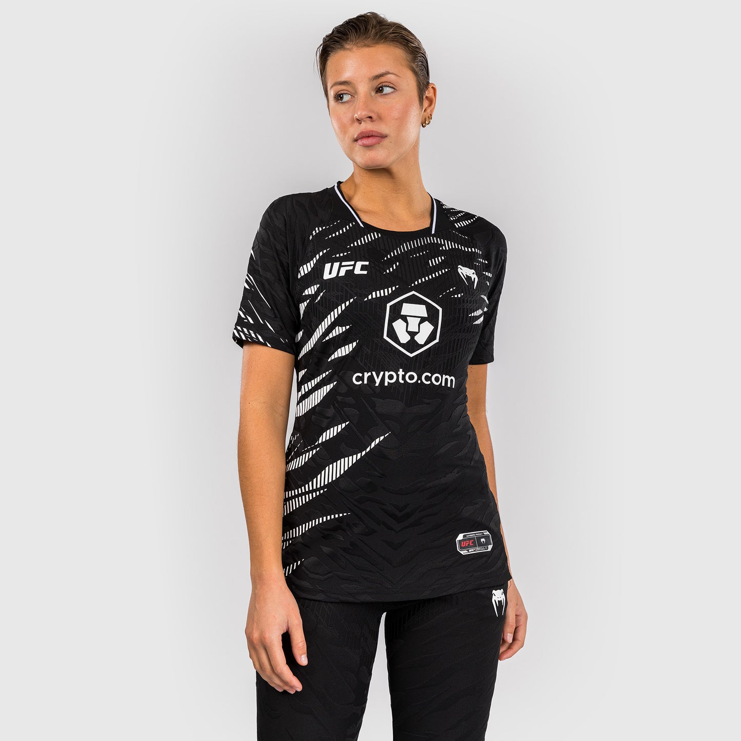 UFC Fusion by Venum Personalizados Authentic Fight Night Camiseta de Salida para Mujer - Negro