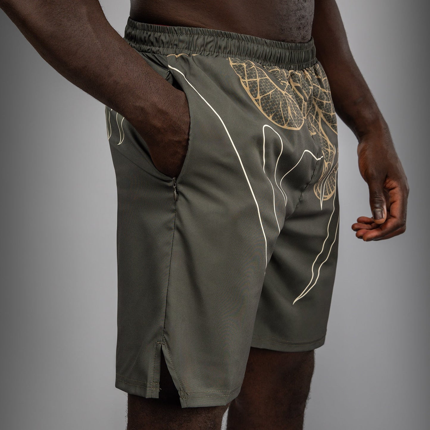 Venum Serpenti Pantalones Cortos de Entrenamiento – Caqui/Bronce/Marfil