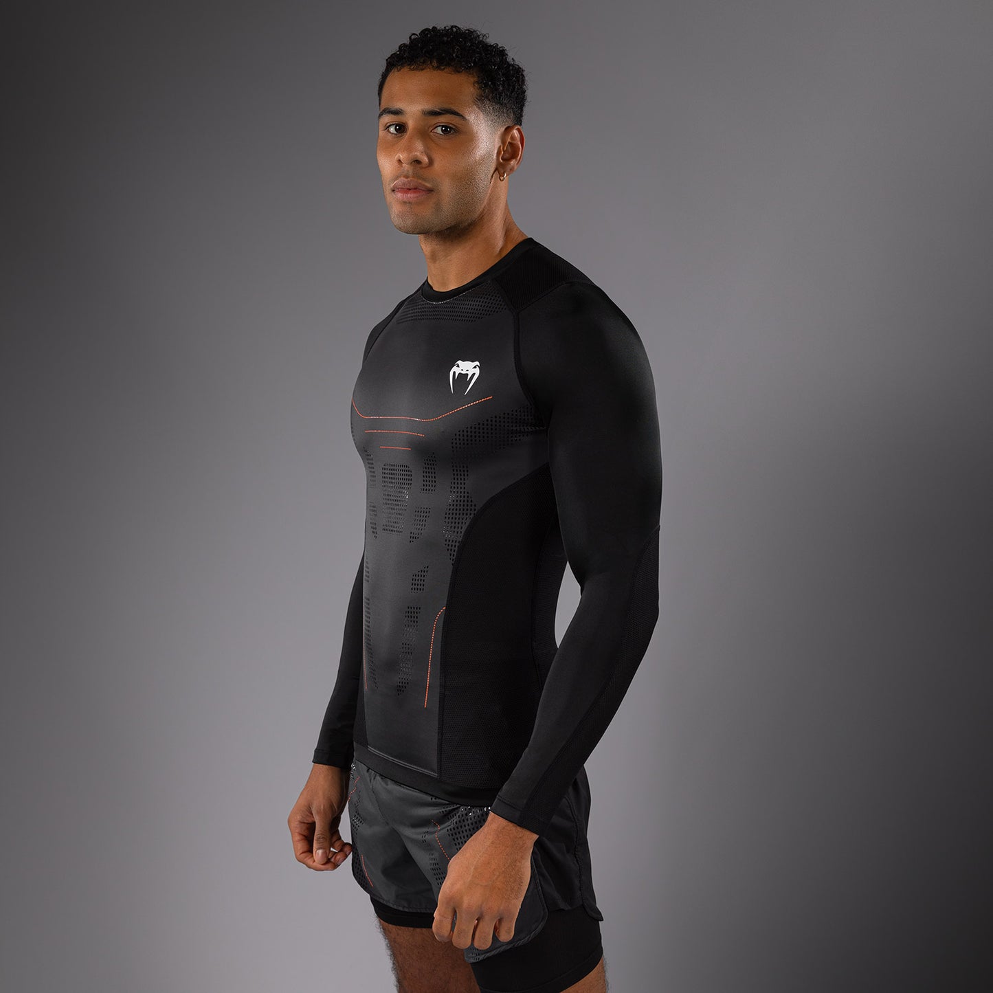 Venum Technical 3.0 Camiseta de Manga Larga Rashguard - Grafito