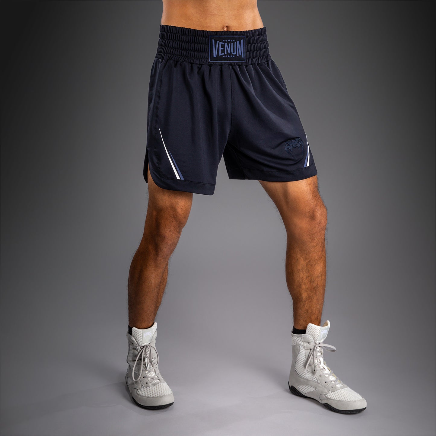 Venum G-Core Pantalón Corto de Boxeo - Azul Marino/Blanco