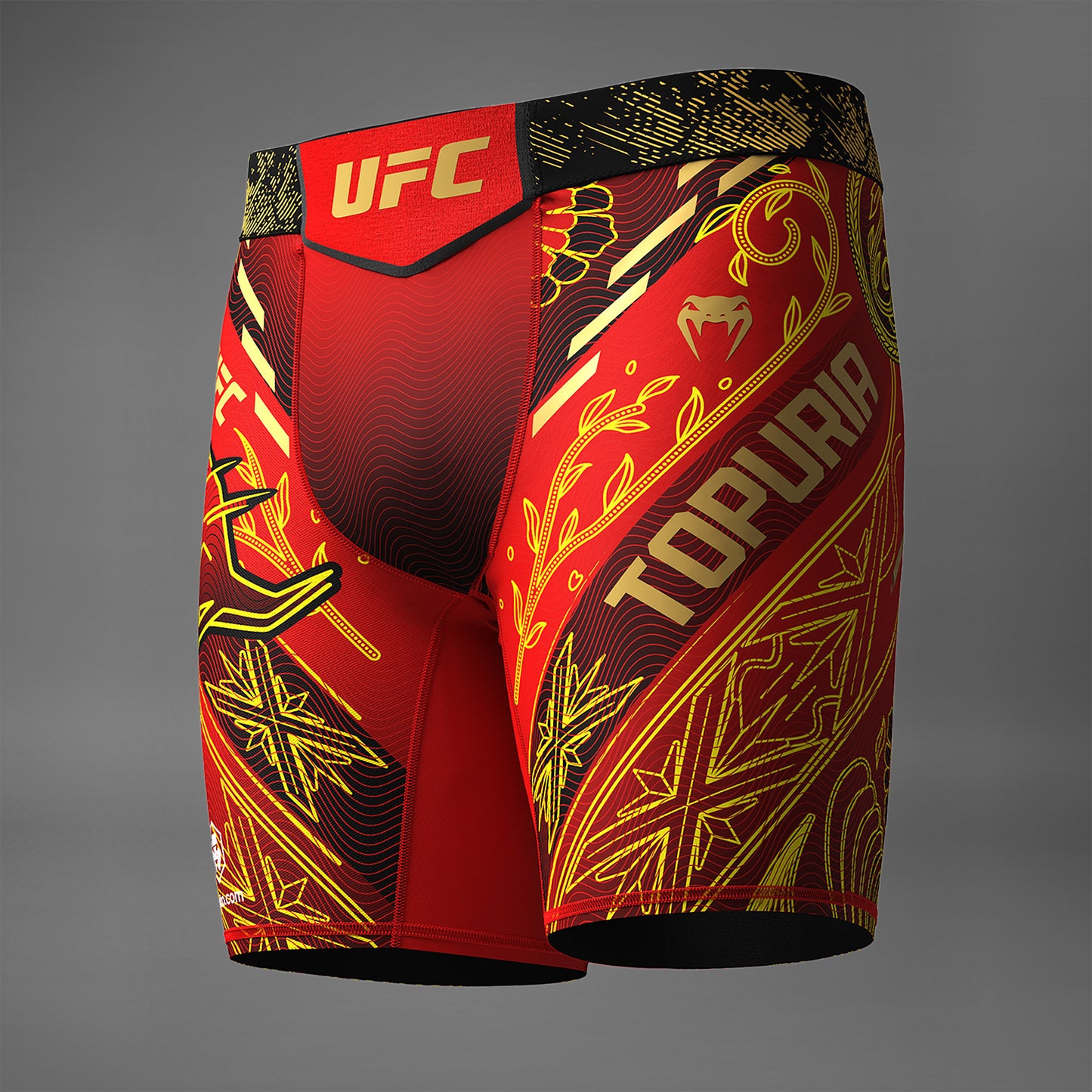 UFC Unrivaled by Venum Ilia Topuria Short Vale Tudo para Hombres - Rojo