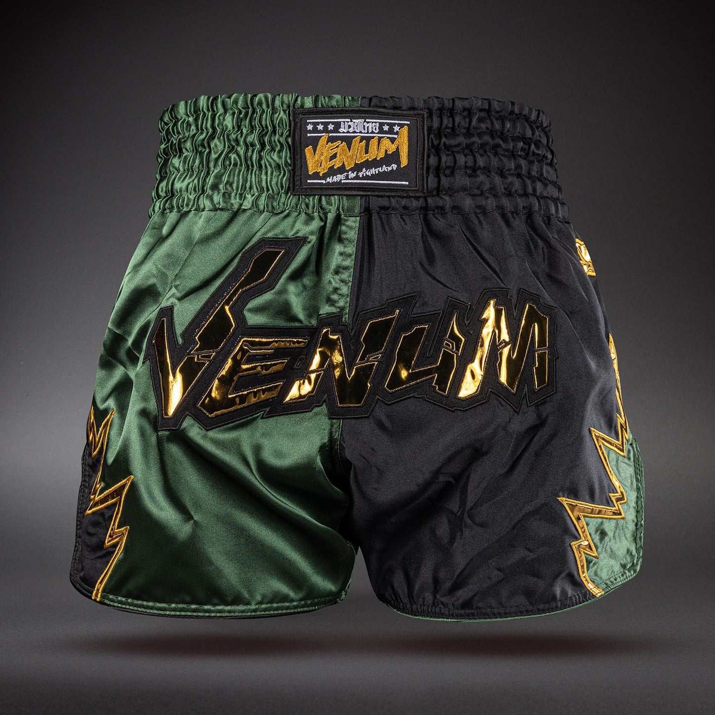 Venum Inferno 2.0 Pantalones Cortos de Muay Thai - Negro/Caqui