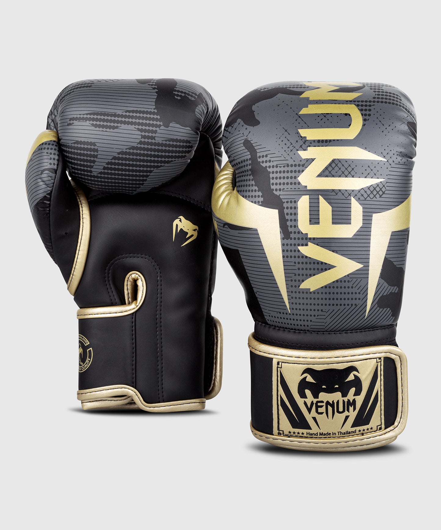 Guantes de boxeo Venum Elite - Camo/Oro