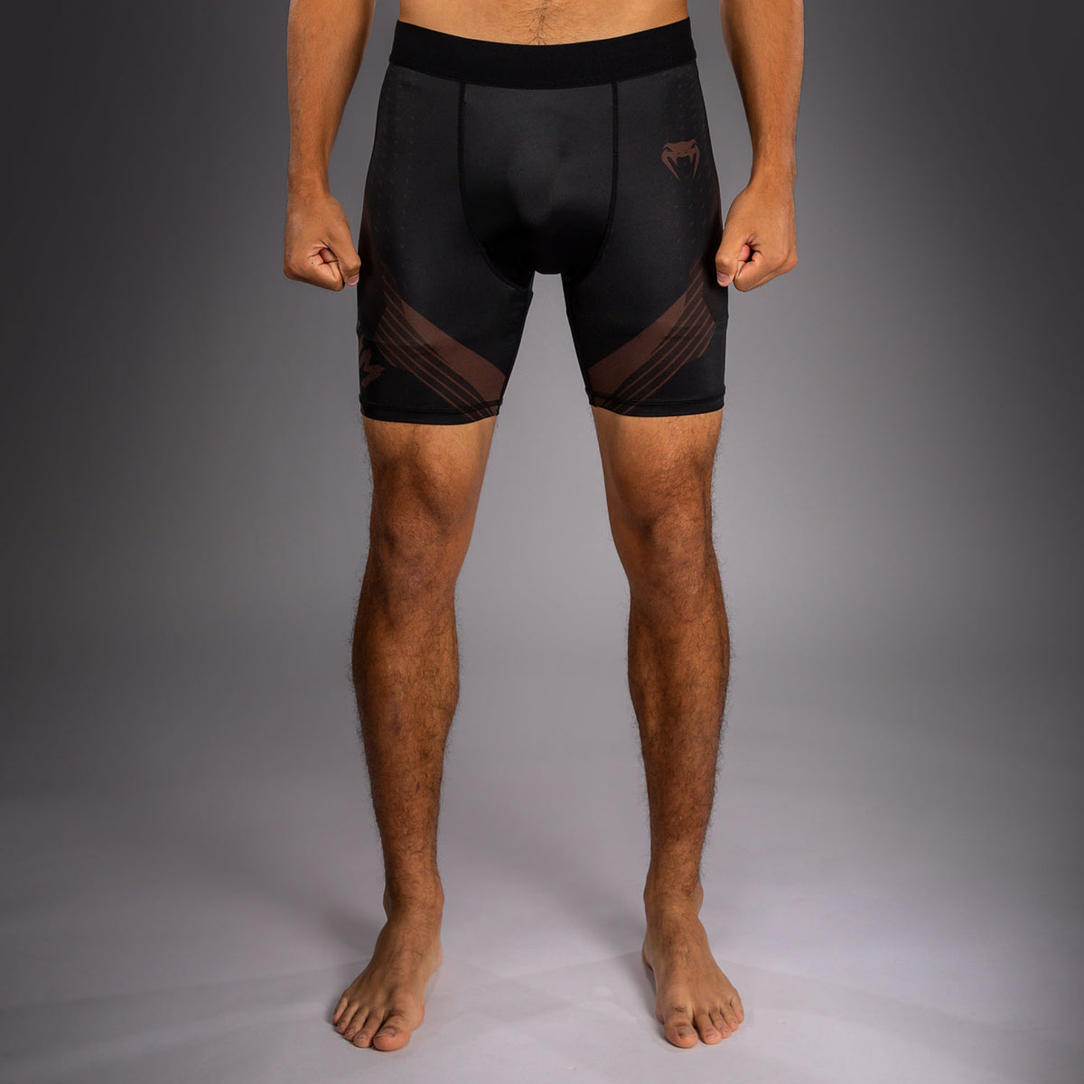 Venum No-Gi 6.0 Pantalón Corto de Compresión - Negro/Marrón