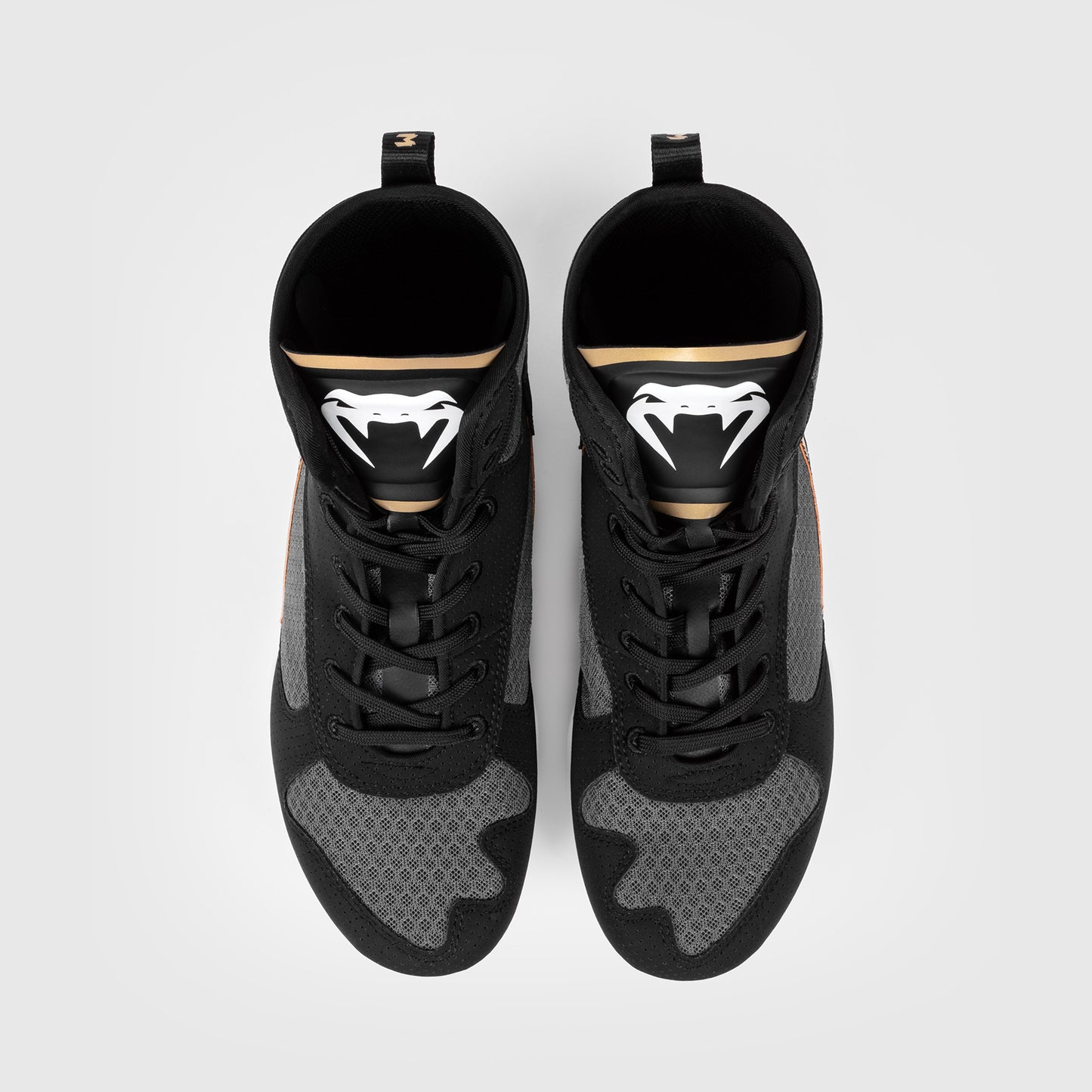 Venum Elite Zapatillas de Boxeo - Negro/Blanco/Oro