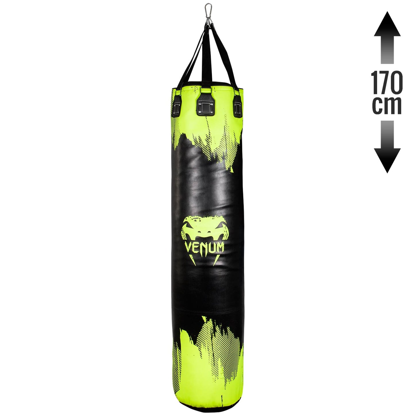 SACO DE BOXEO VENUM HURRICANE - AMARILLO FLUO/NEGRO - 170CM