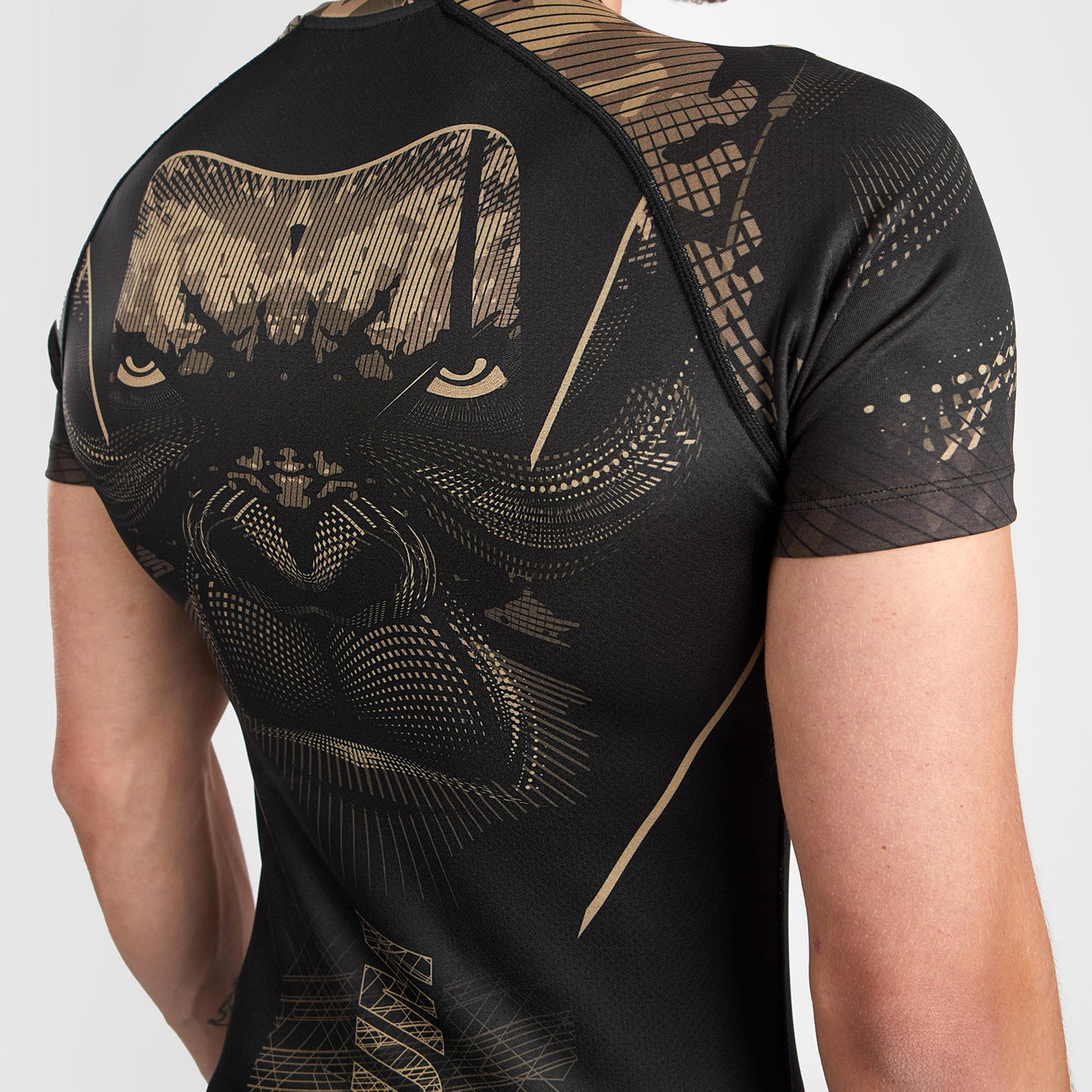 Venum Gorilla Jungle Rashguard Manga Corta -  Negro/Arena
