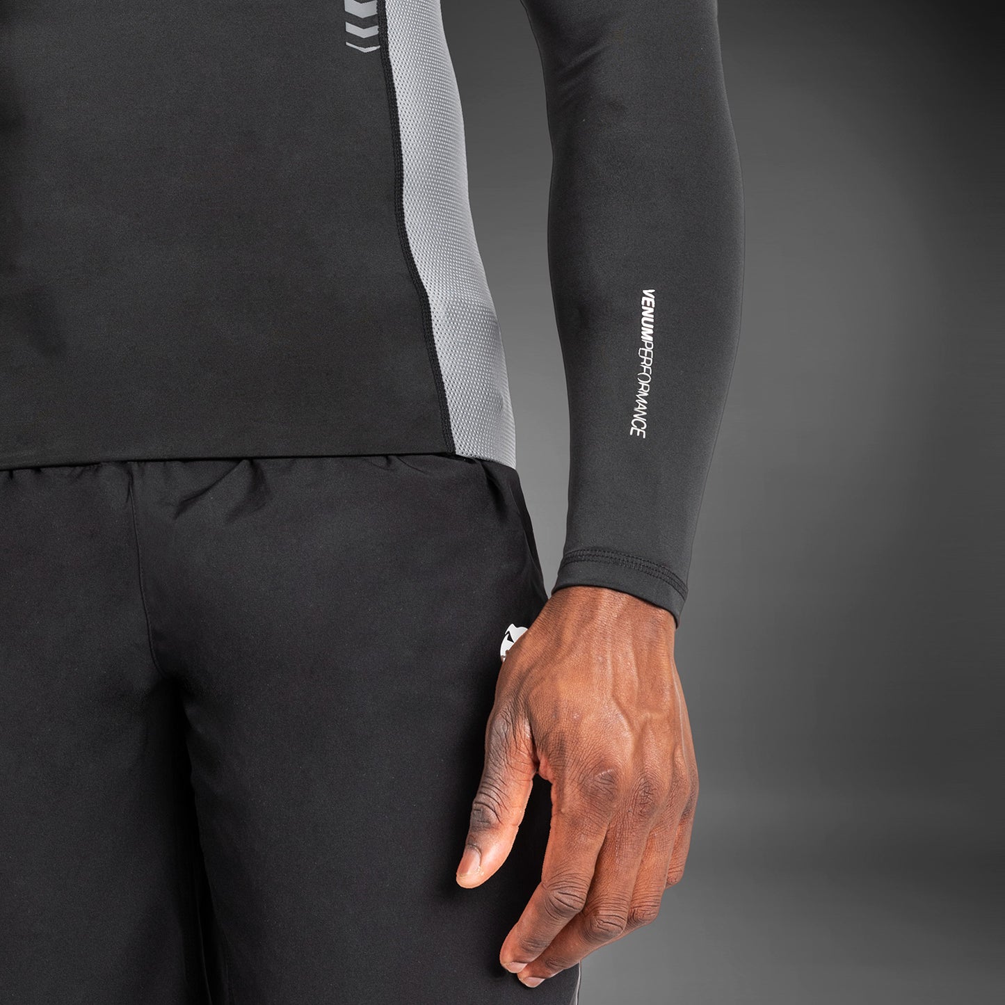 Venum Tempest Guardia Rash De Manga Larga para Hombre - Negro/Gris
