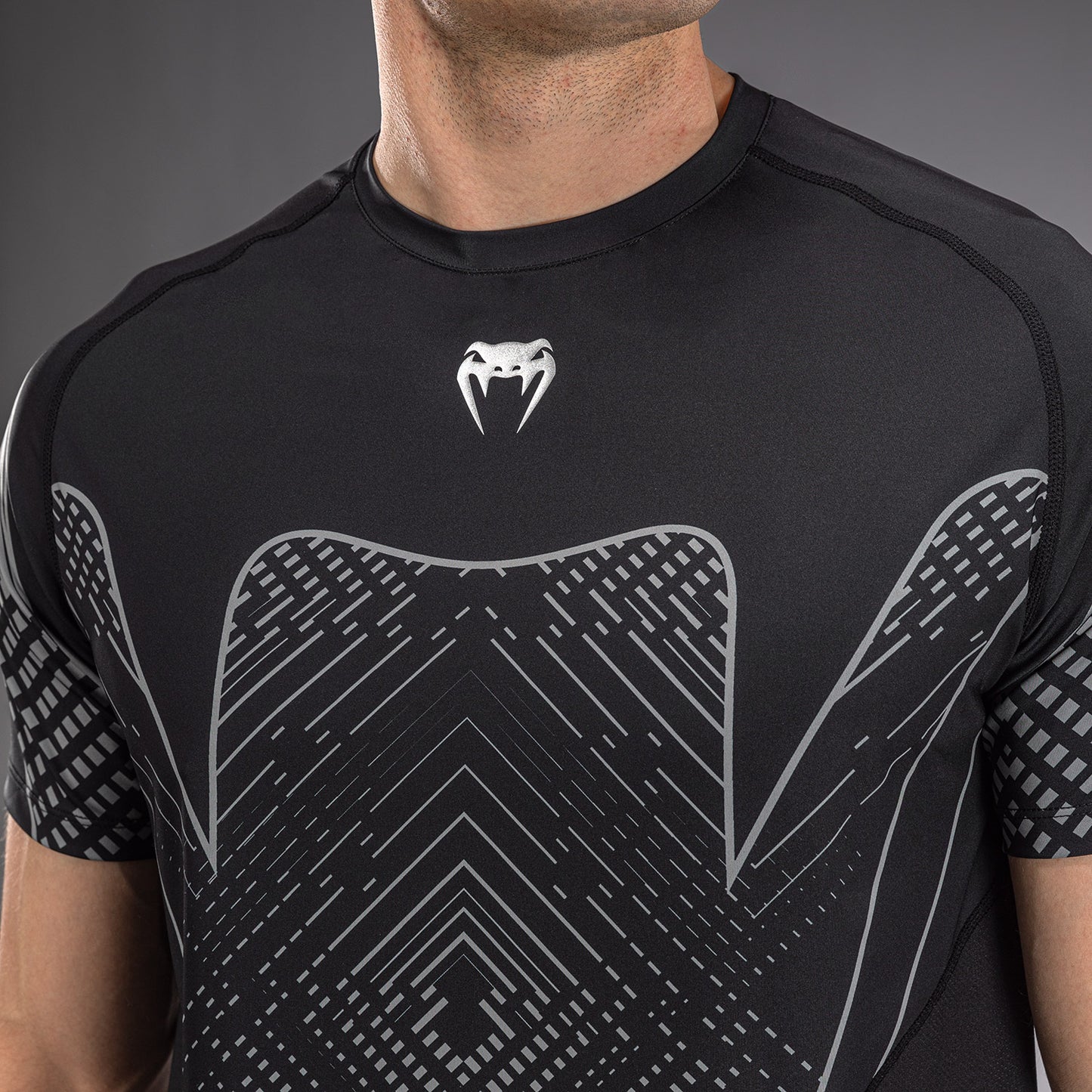 Venum Midnight Fury Dry Tech – Negro/Gris/Plata