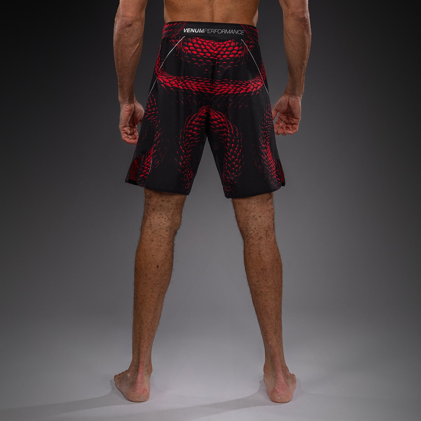 Venum Matupa Short de Combate - Negro/Rojo/Plata